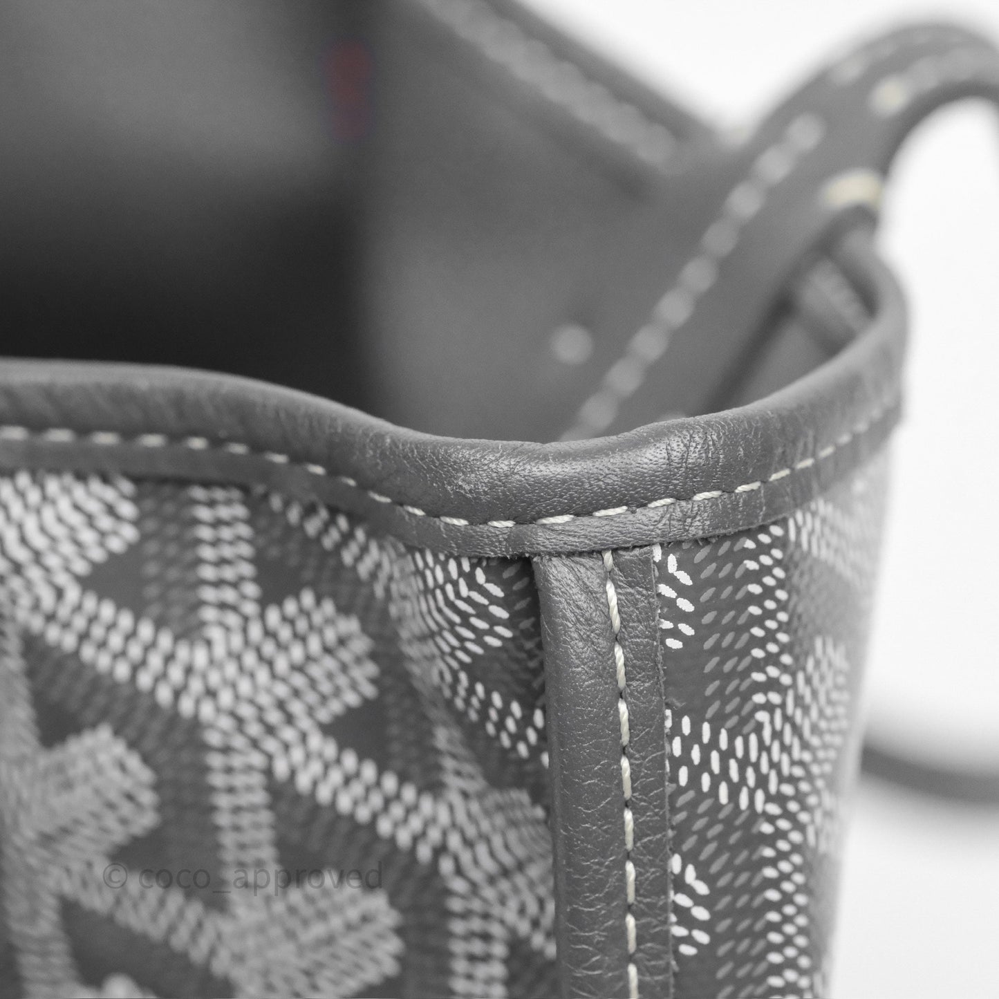 Goyard Anjou Mini Bag Goyardine Canvas Grey
