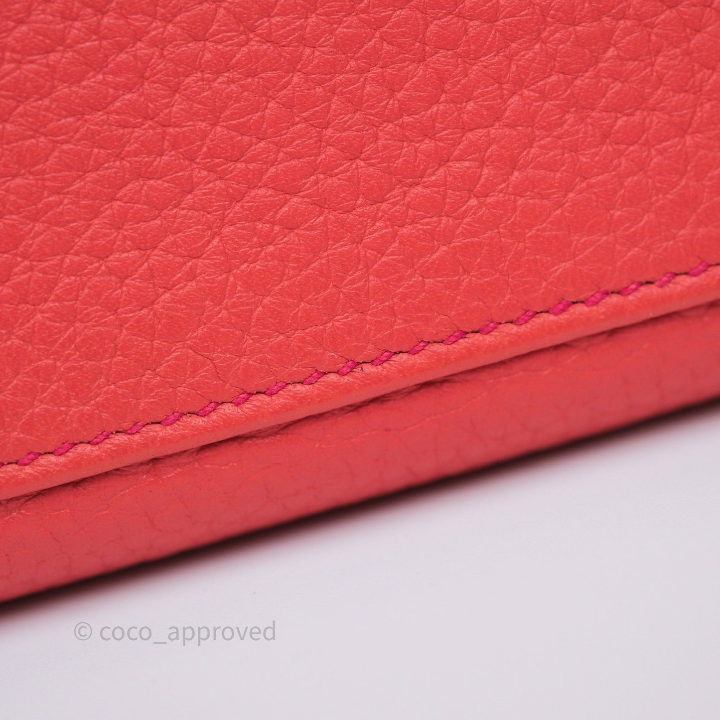 Hermès Kelly 28 Rose Jaipur Retourne Togo Gold Hardware