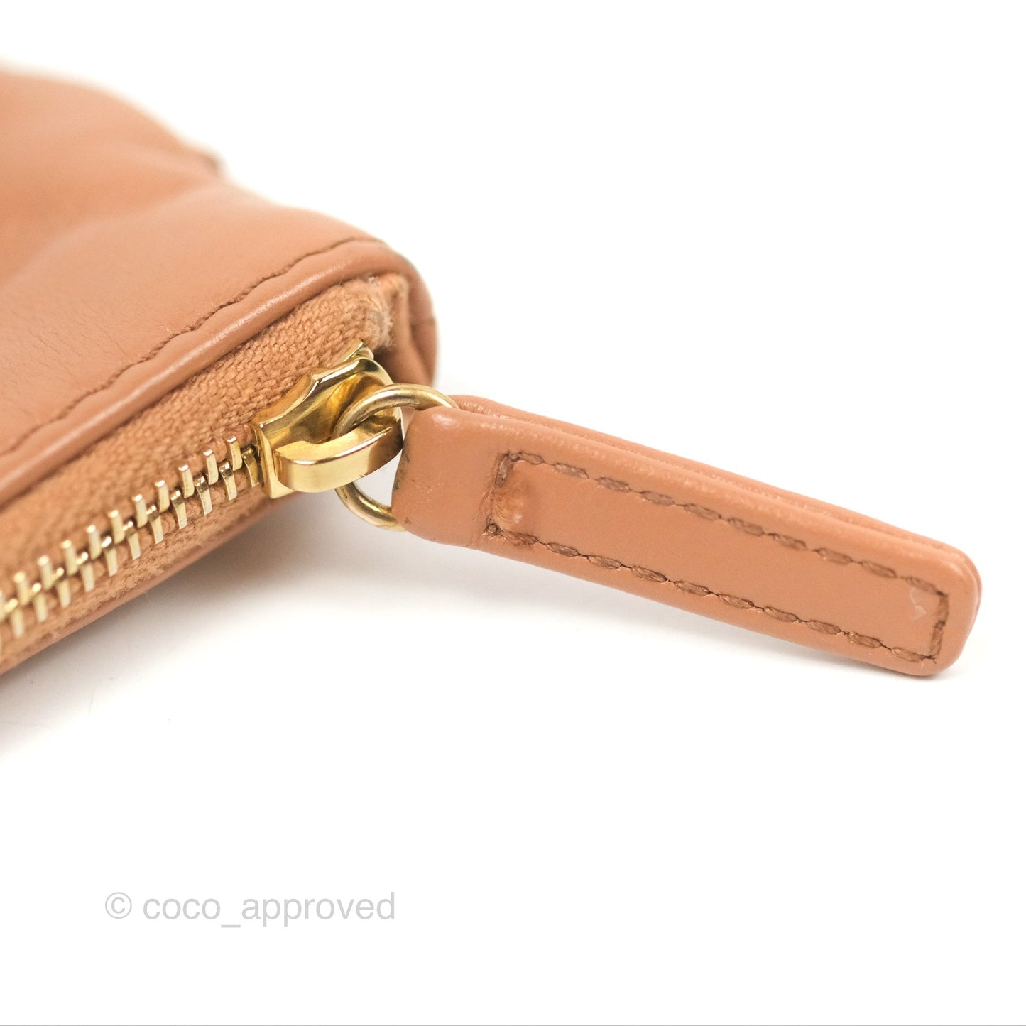 Chanel 22 Small Caramel Beige Shiny Calfskin Aged Gold Hardware