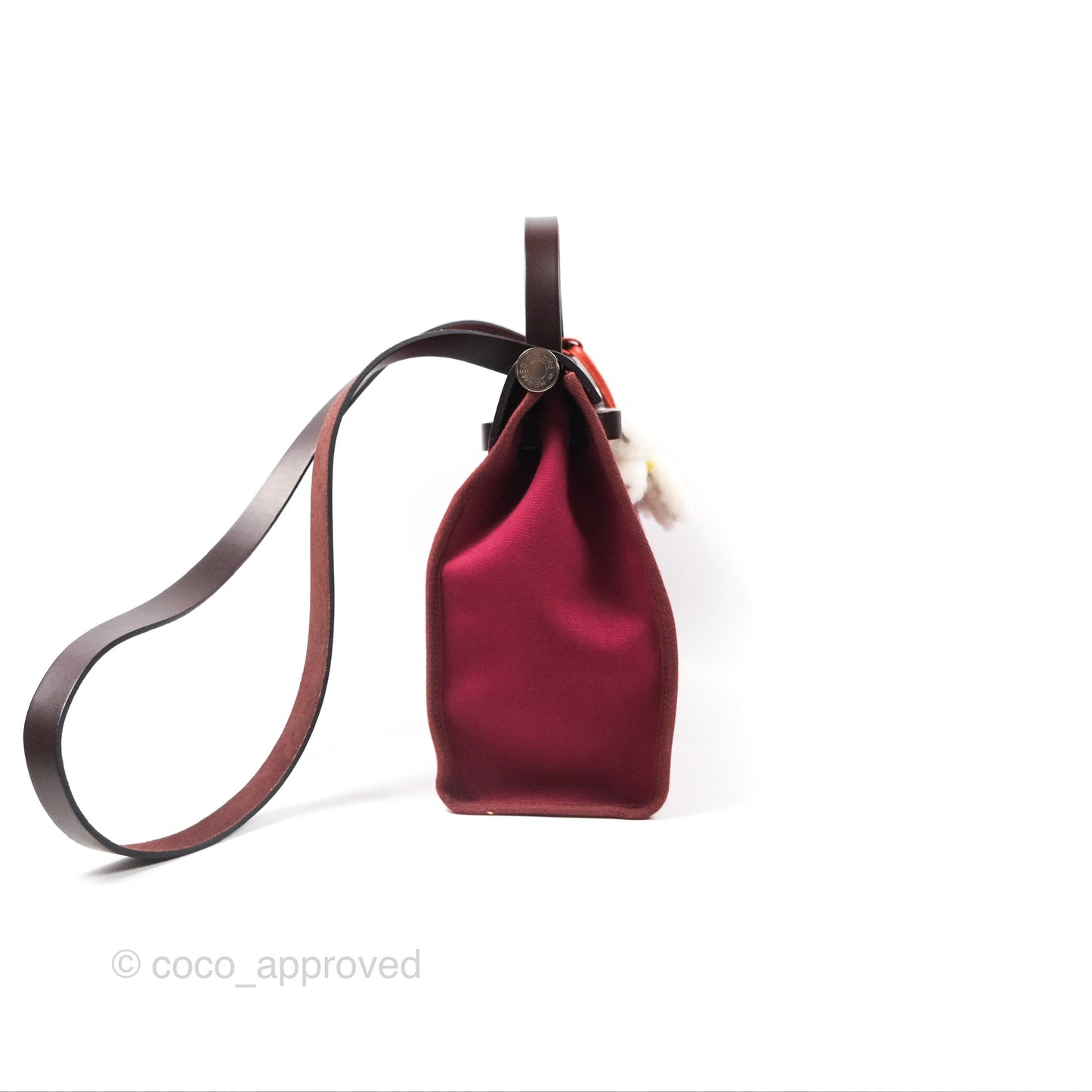 Hermès Herbag Zip 31 Retourne Rose Bubblegum L4/ Rubis B5 Canvas Palladium Hardware