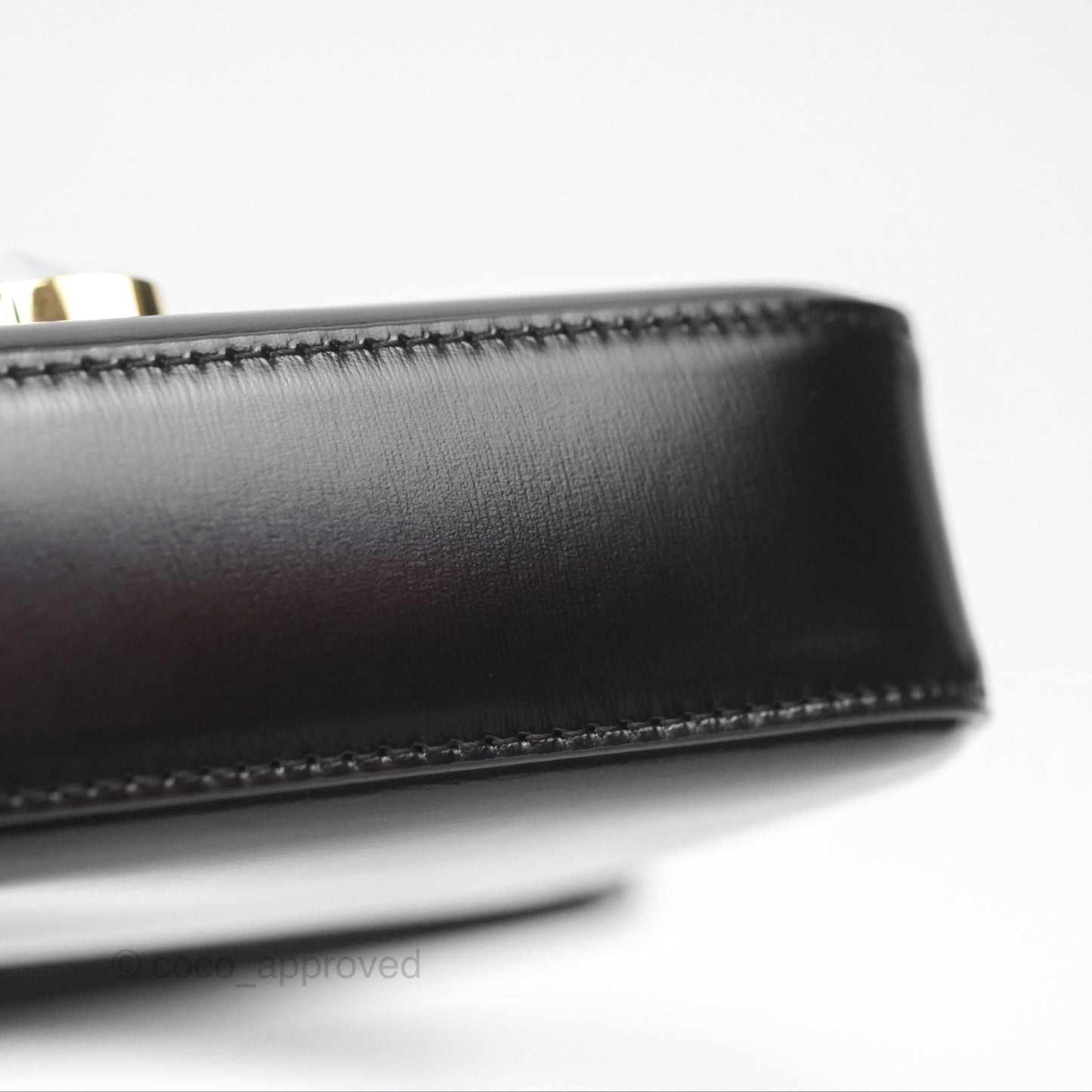 Celine Triomphe Shoulder Bag Black Calfskin