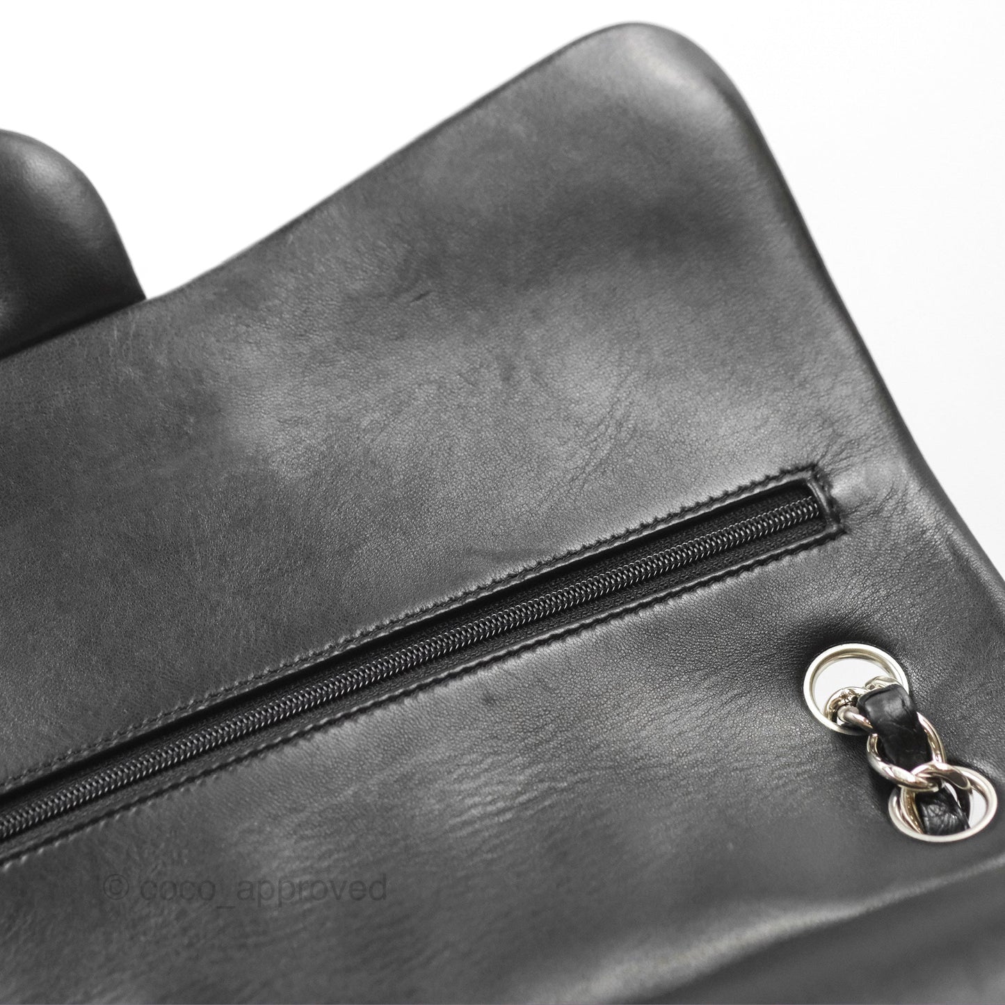 Chanel Jumbo Double Flap Black Lambskin Silver Hardware⁣⁣