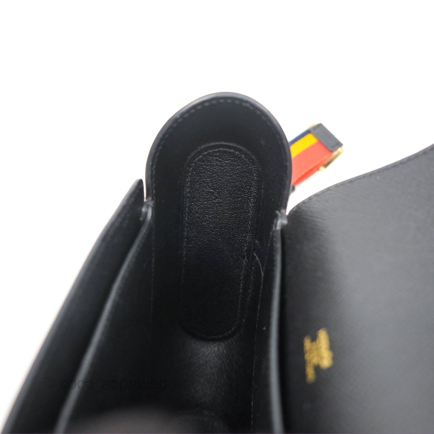 Hermes Octogone 23 Black Epsom