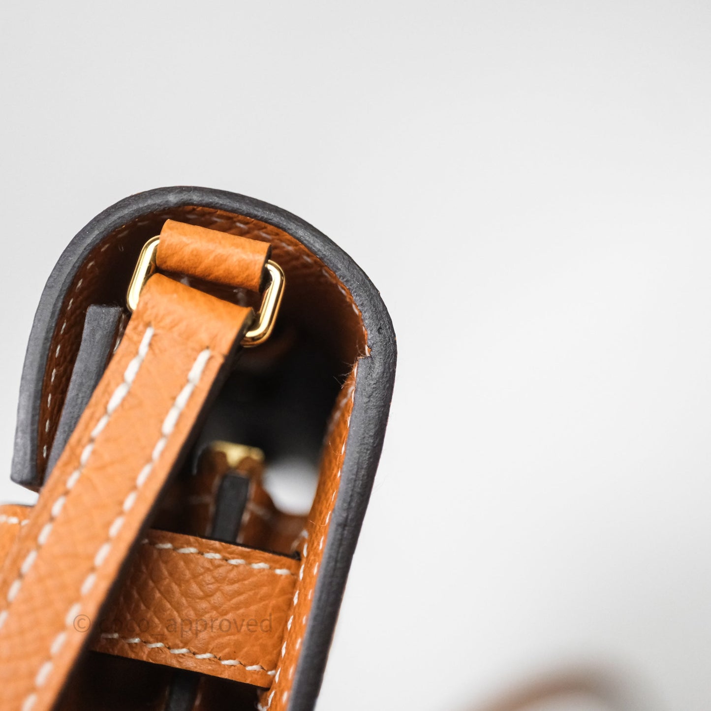 Hermès Kelly To Go Wallet Toffee 1H Epsom Gold Hardware