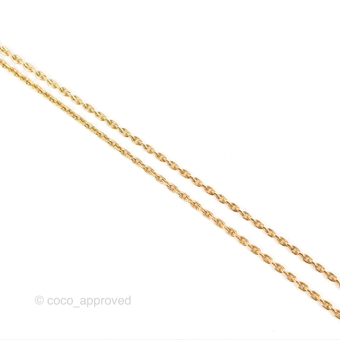 Chanel CC Chain Black Round Pendant Necklace Gold Tone 22A