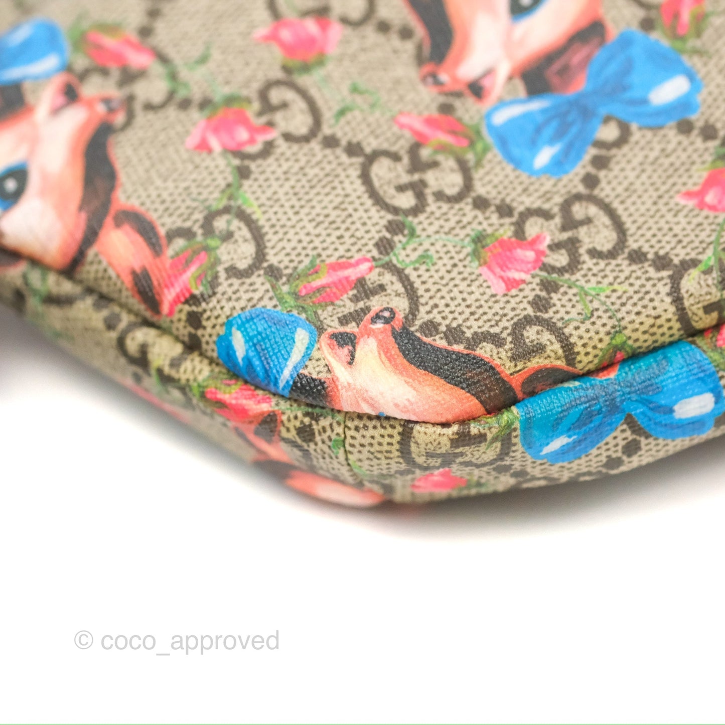 Gucci Girls Supreme Monogram Deer Belt Bag