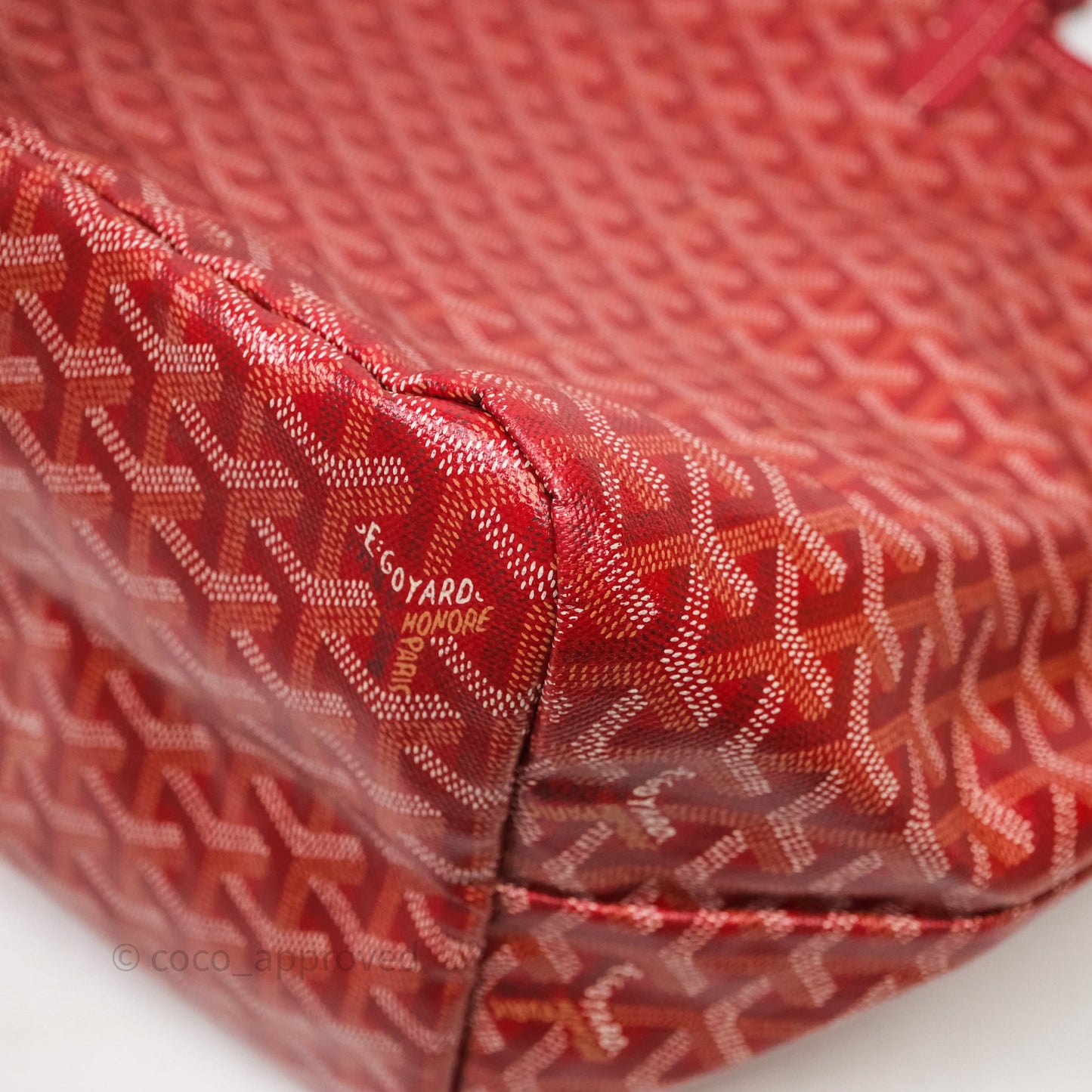 Goyard St Louis Tote GM Red