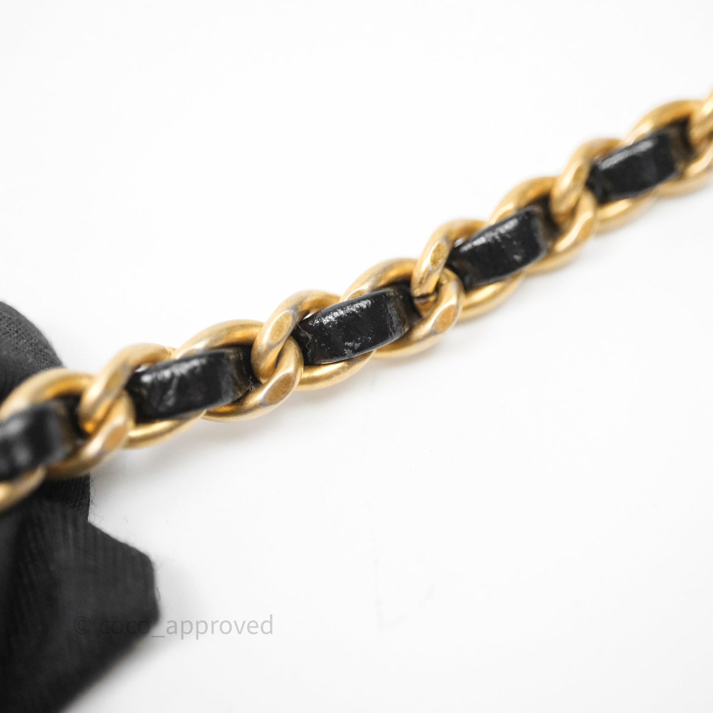Chanel Mini Rectangular Pearl Crush Quilted Black Lambskin Aged Gold Hardware