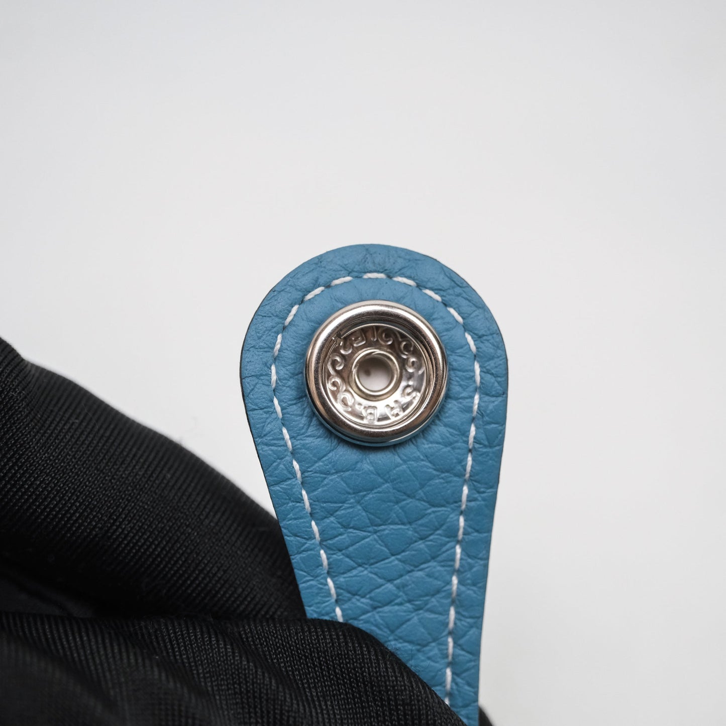 Hermès Evelyne 23 Bleu Jean 75 Clemence Palladium Hardware