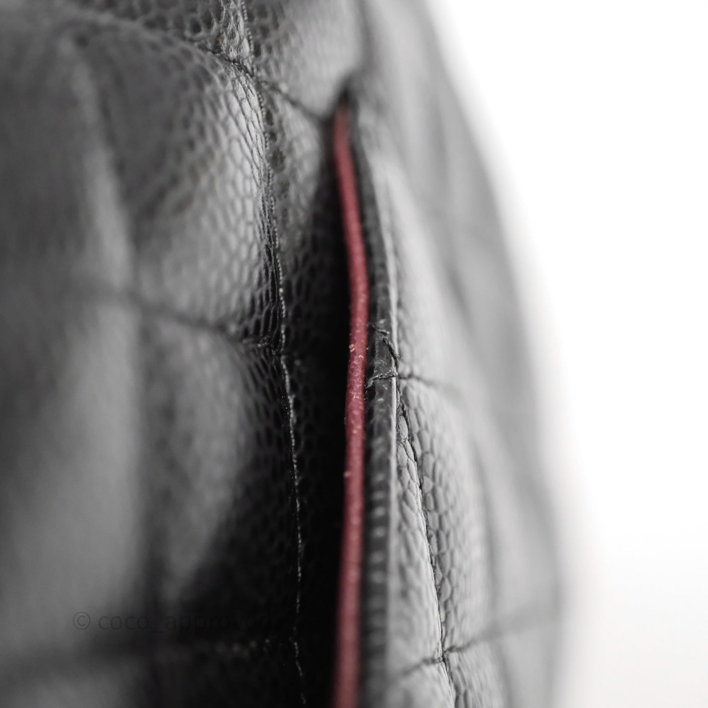 Chanel Classic M/L Medium Flap Quilted Black Caviar Gold Hardware