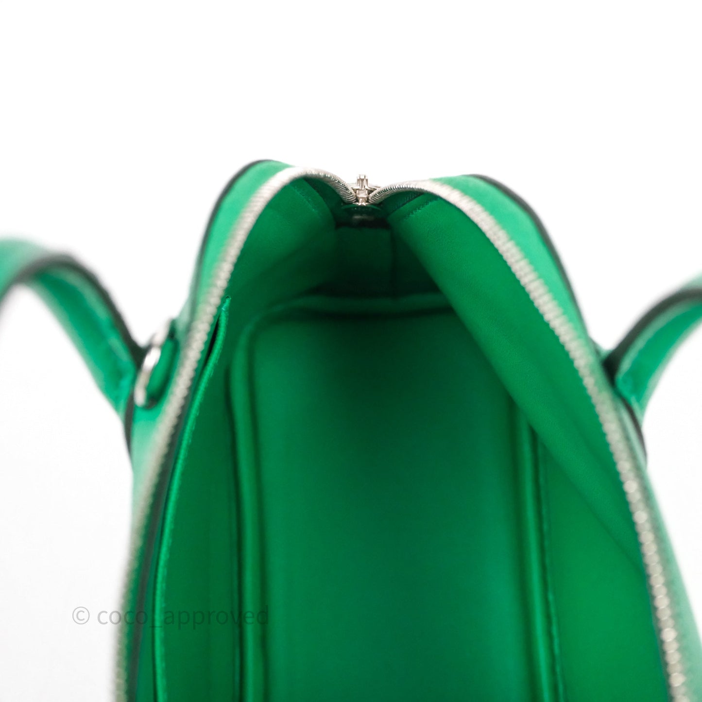 Hermès Bolide Mini 1923 Menthe 6W Chèvre Mysore Palladium Hardware