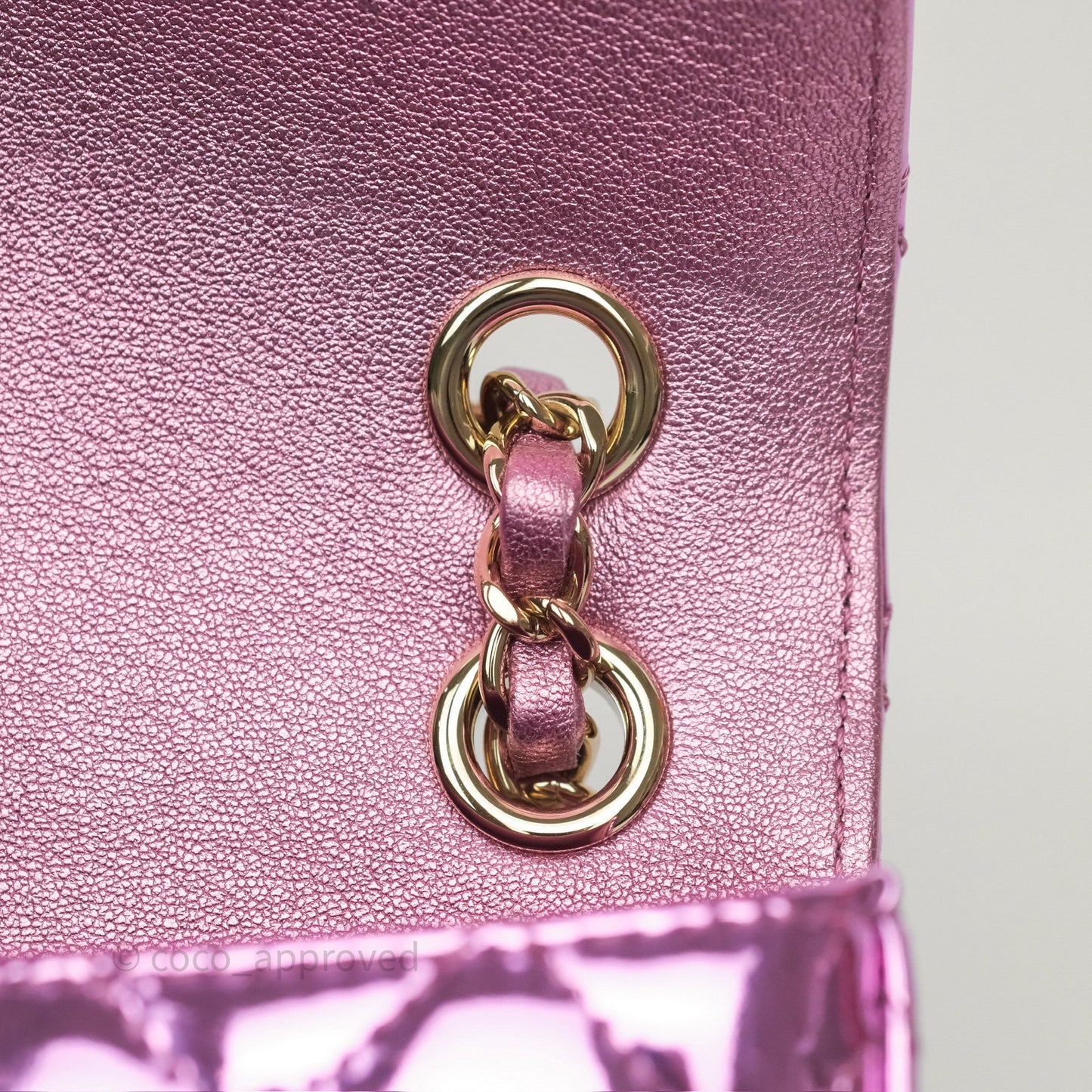 Chanel Hollywood Boulevard Flap with Star Coin Purse Lilac Pink Metallic Mirror Calfskin 24C