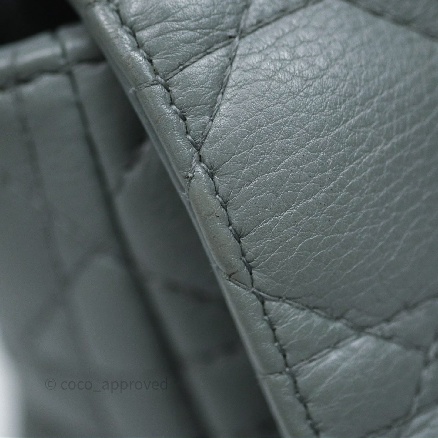 Dior Small Caro Bag Grey Supple Cannage Calfskin