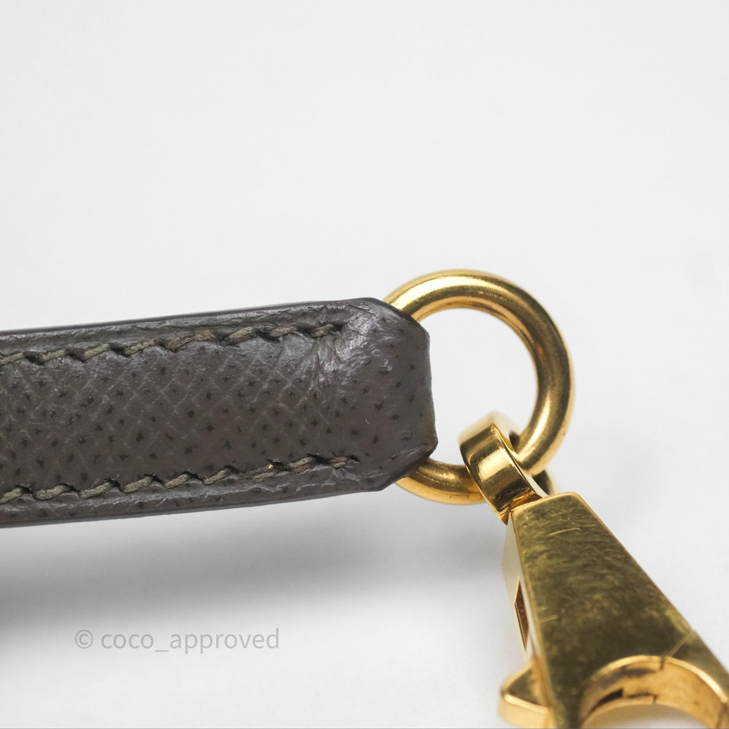 Hermès Bolide 27 Etain 8F Epsom Gold Hardware