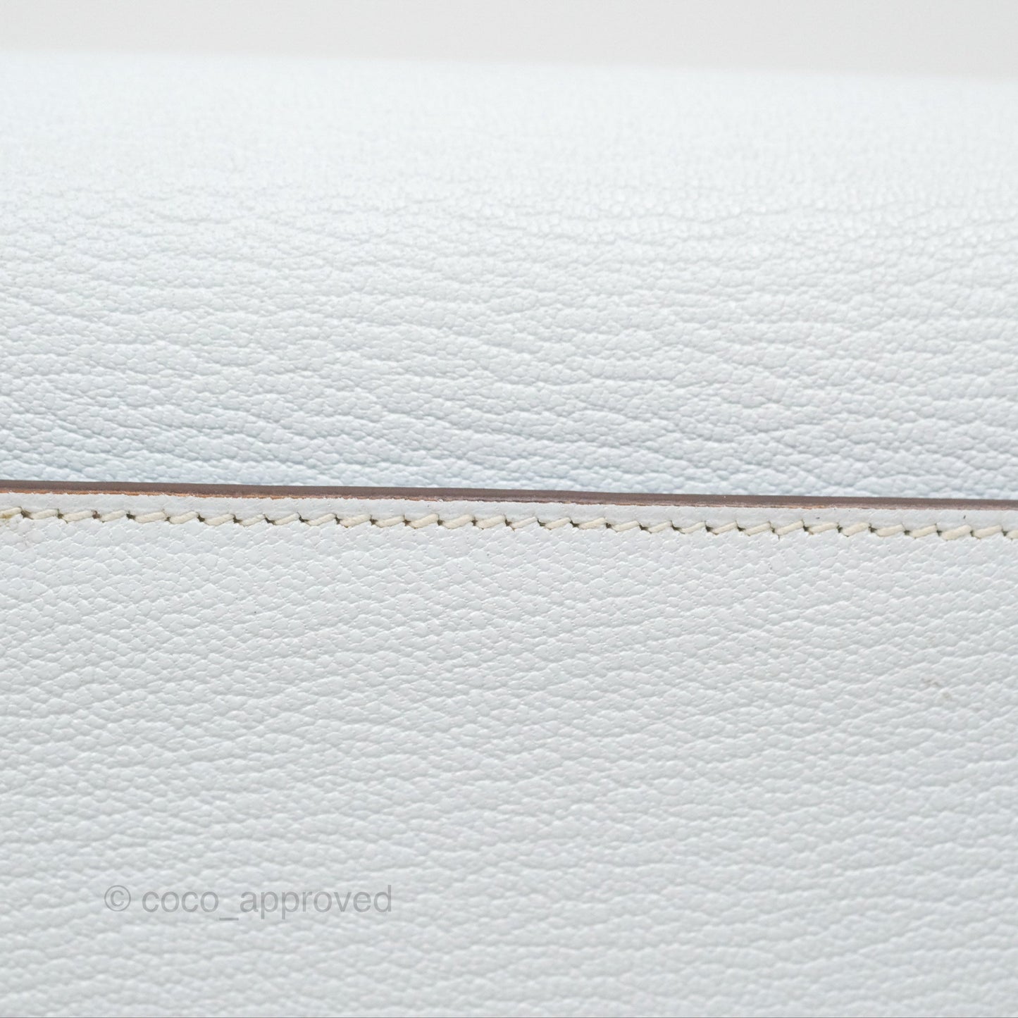 Hermes Mini Verrou Bleu Brume Chèvre Mysore Gold Hardware
