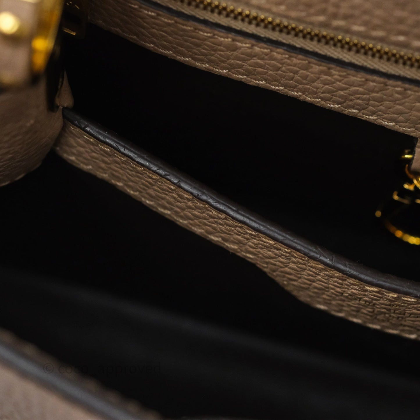 Louis Vuitton Capucines BB Taurillon Leather Galet