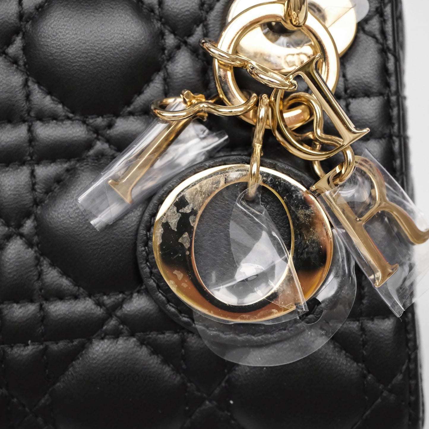 Christian Dior Micro Lady Dior Cannage Black Lambskin Gold Hardware