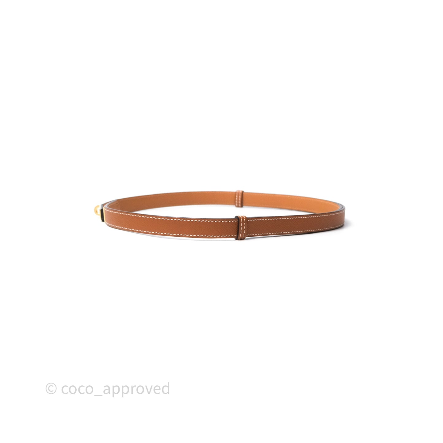 Hermès Kelly Buckle Belt Gold 37 Epsom Gold Hardware