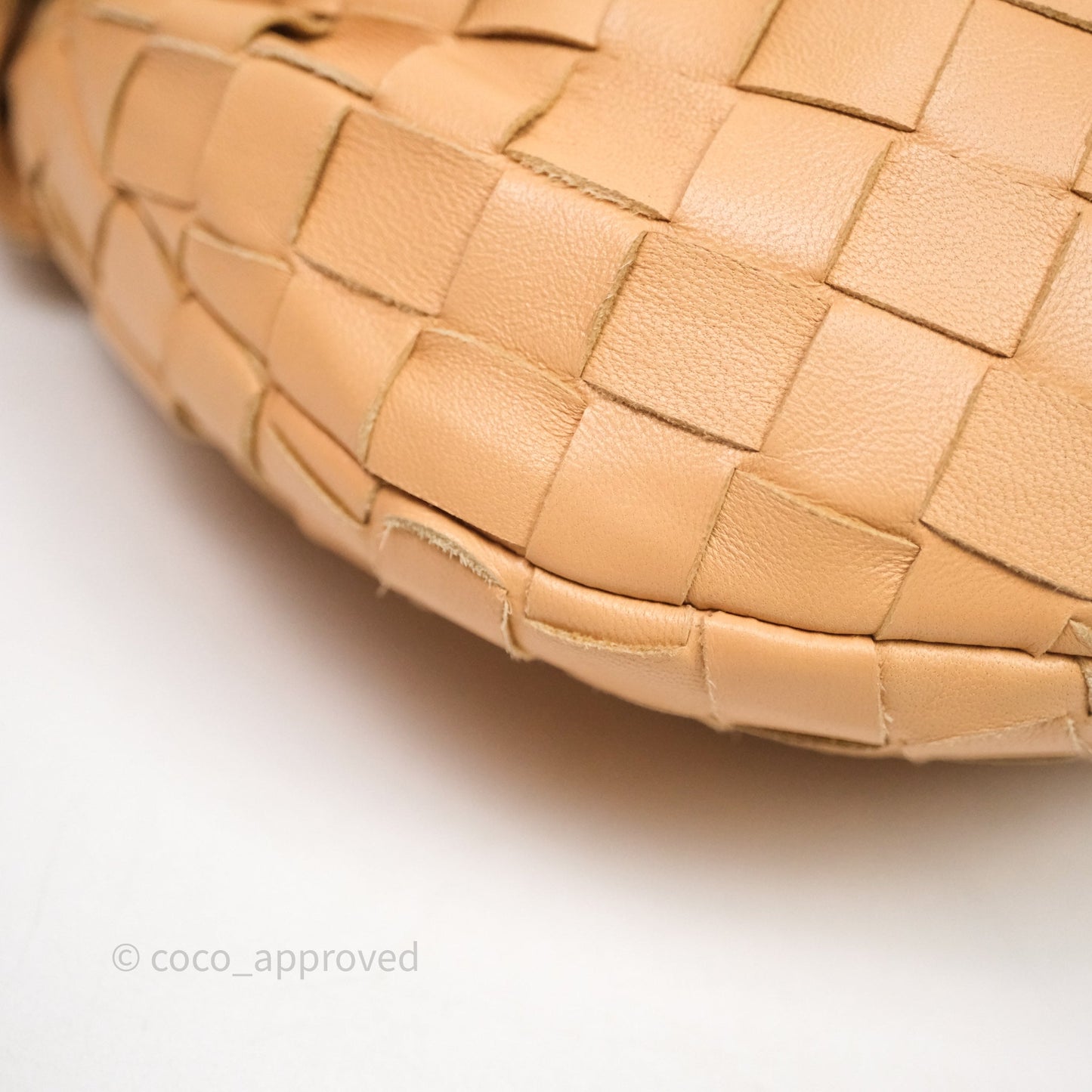 Bottega Veneta Mini Jodie Bag Intrecciato Beige Lambskin