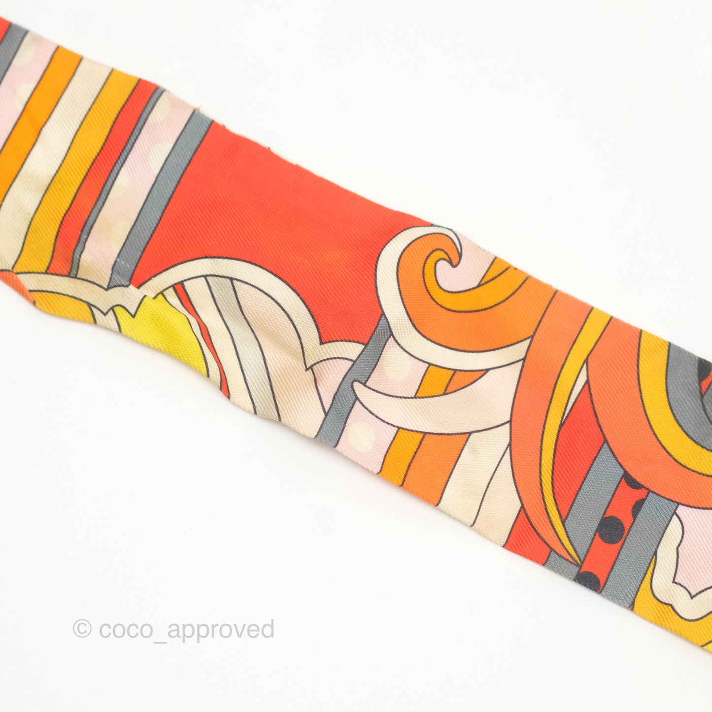 Hermès Faubourg Rainbow Silk Twilly