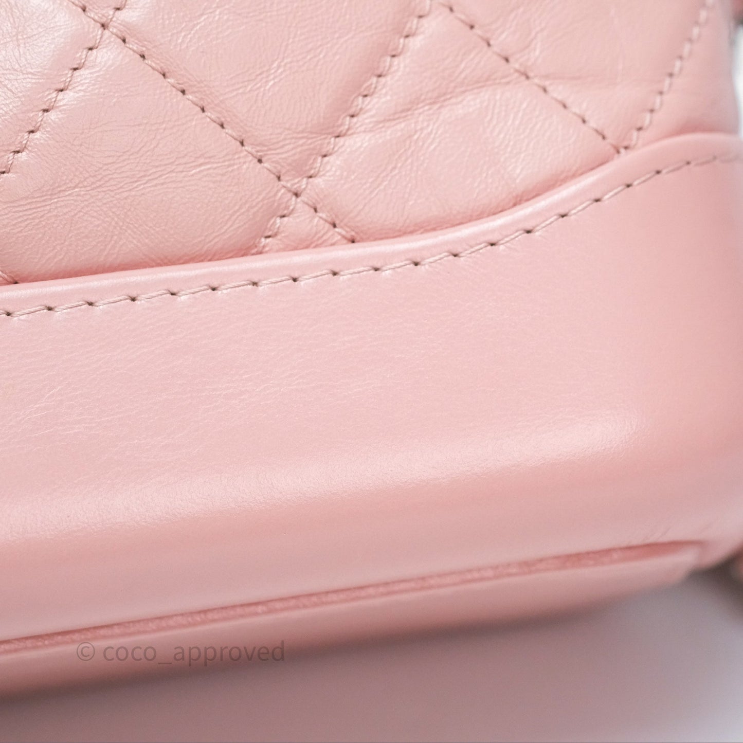 Chanel Small Gabrielle Hobo Quilted Pink Aged Calfskin