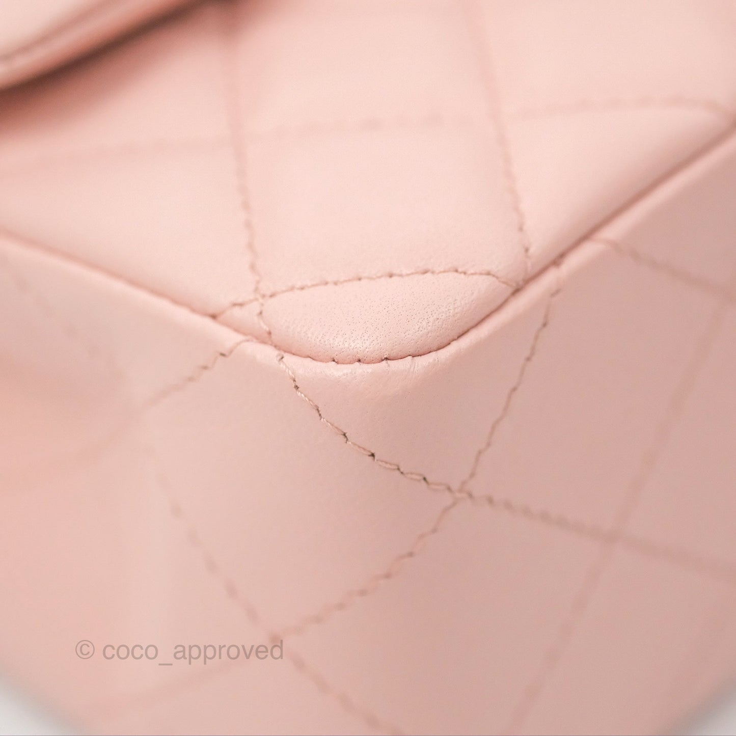 Chanel Quilted Mini Rectangular Flap Pink Lambskin Gold Hardware