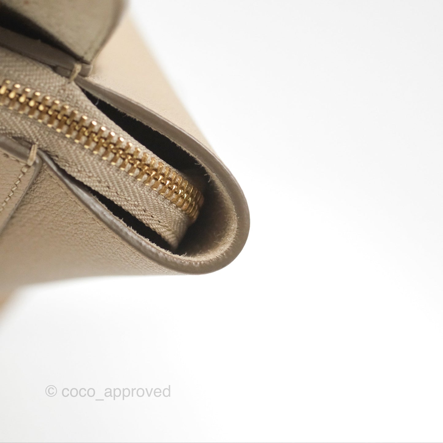 Celine Nano Belt Bag Light Taupe Grained Calfskin Gold Hardware