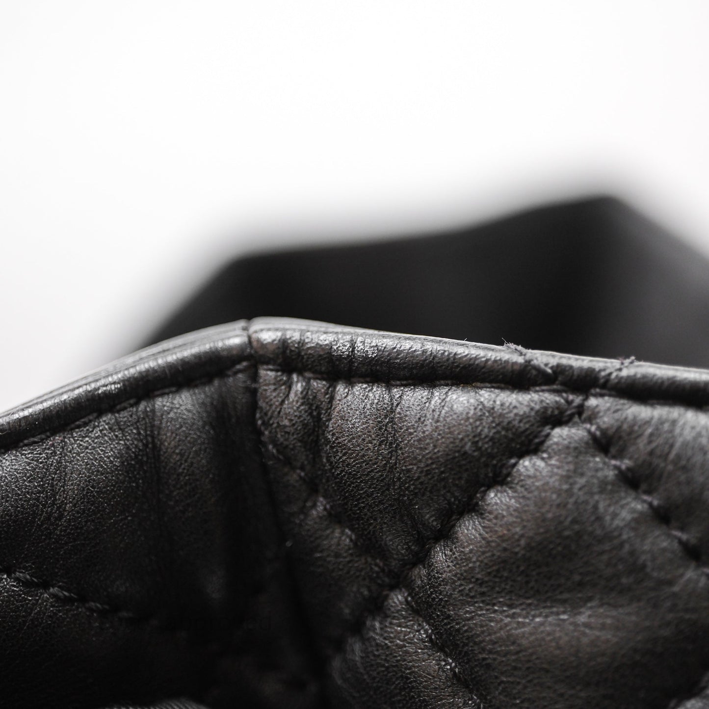 Chanel In The Business Tote Bag Black Calfskin Silver Hardware