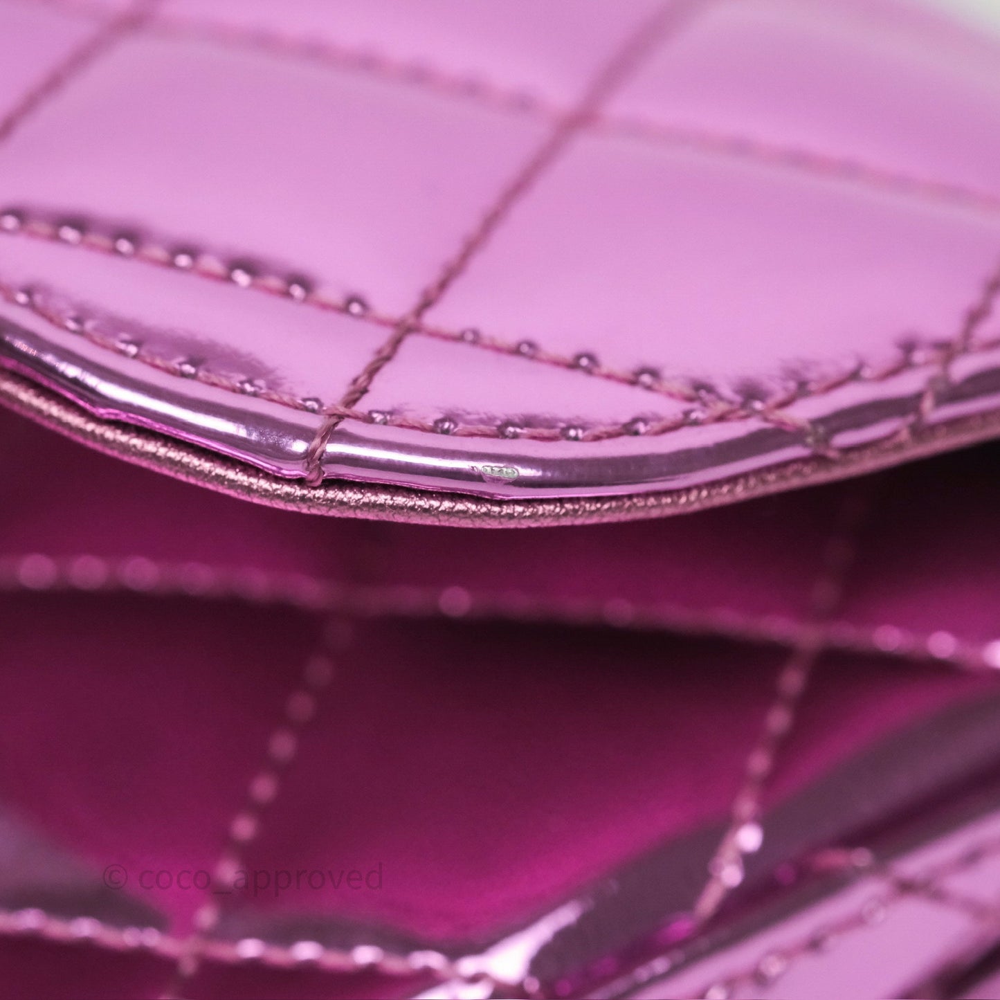 Chanel Hollywood Boulevard Flap with Star Coin Purse Lilac Pink Metallic Mirror Calfskin 24C