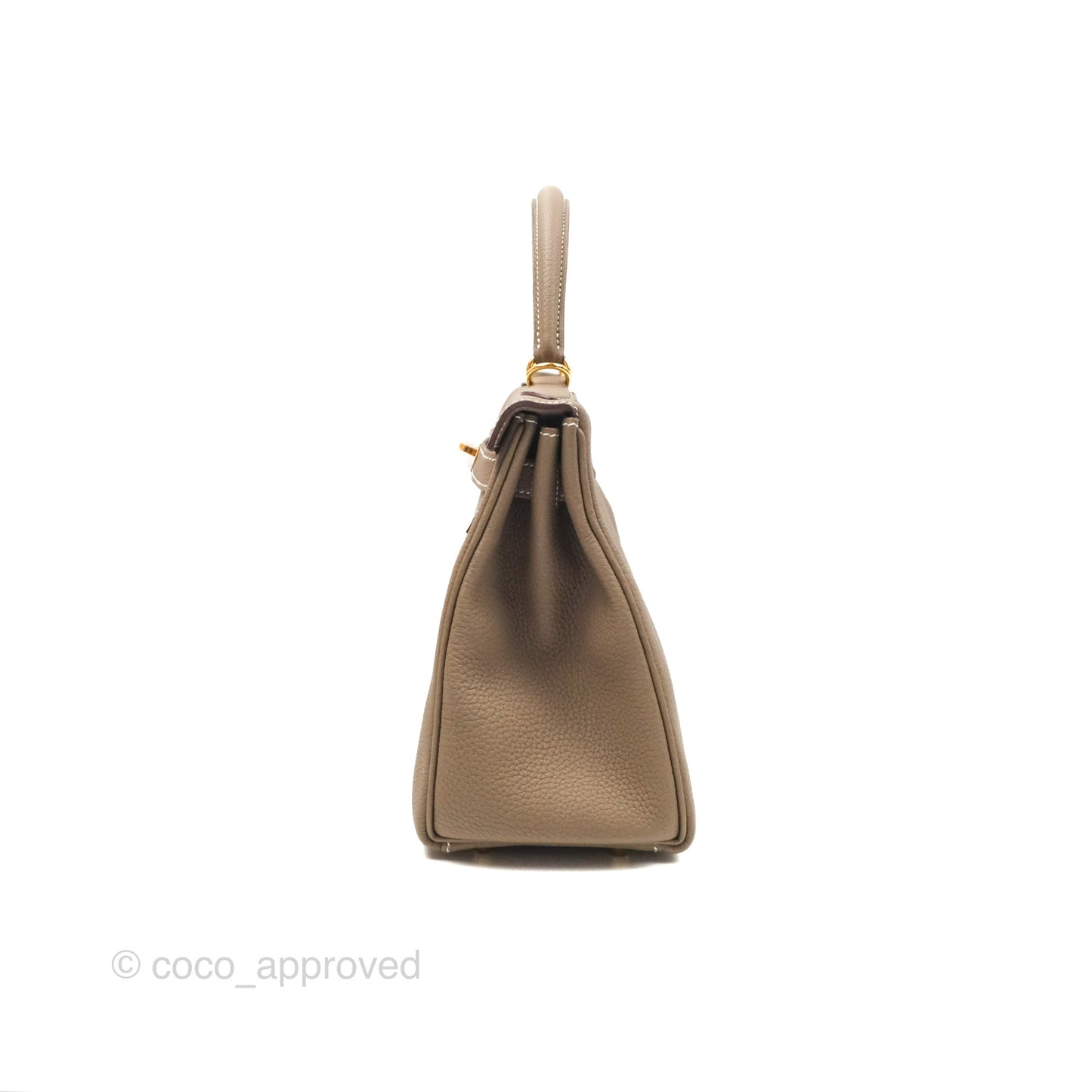 Hermès Kelly 28 Retourne Etoupe Togo Gold Hardware