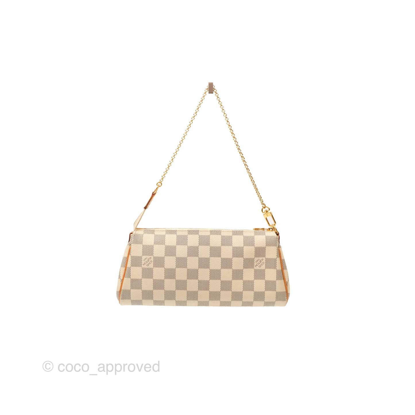 Louis Vuitton Eva Clutch With Strap Damier Azur