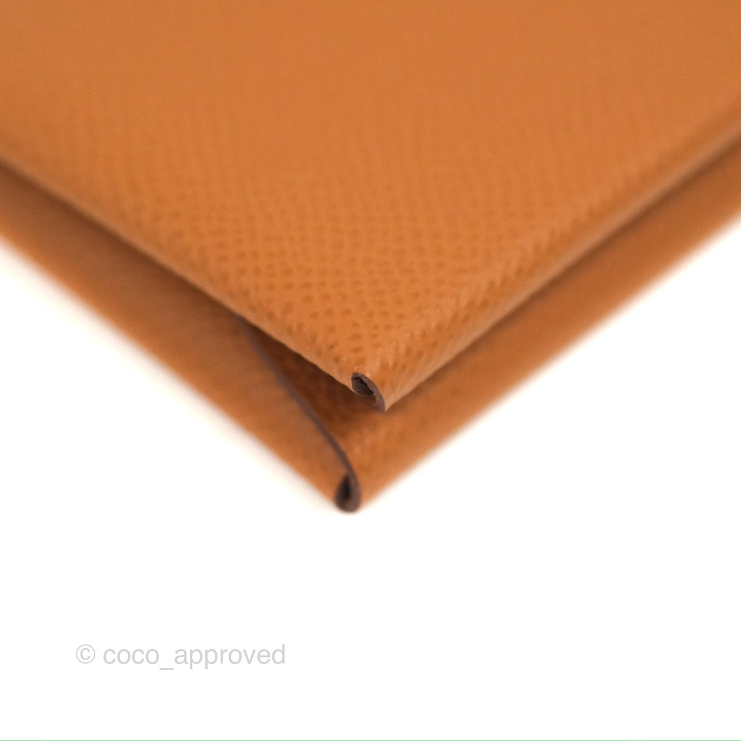 Hermès Calvi Duo Compact Card Holder Gold Epsom