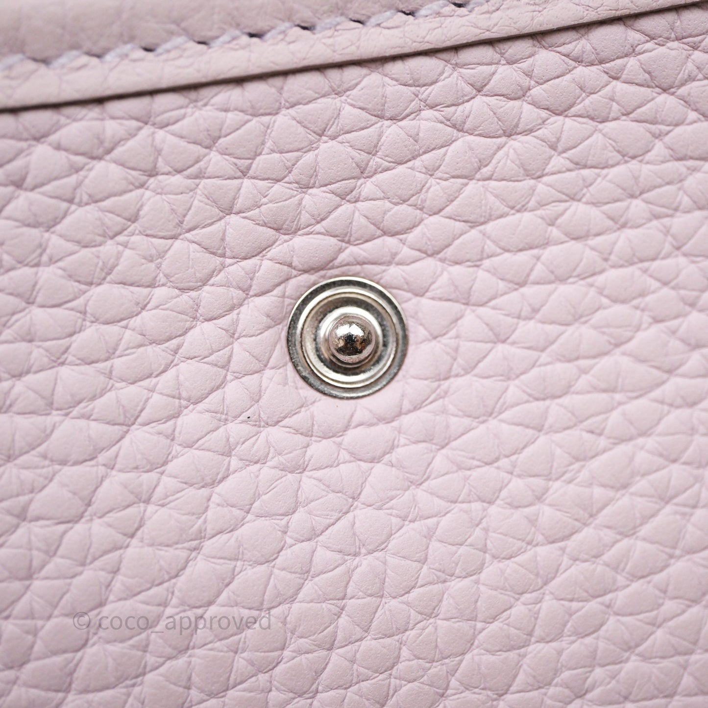 Hermes Mini Evelyne 16 Mauve Pâle 09 Clemence Palladium Hardware