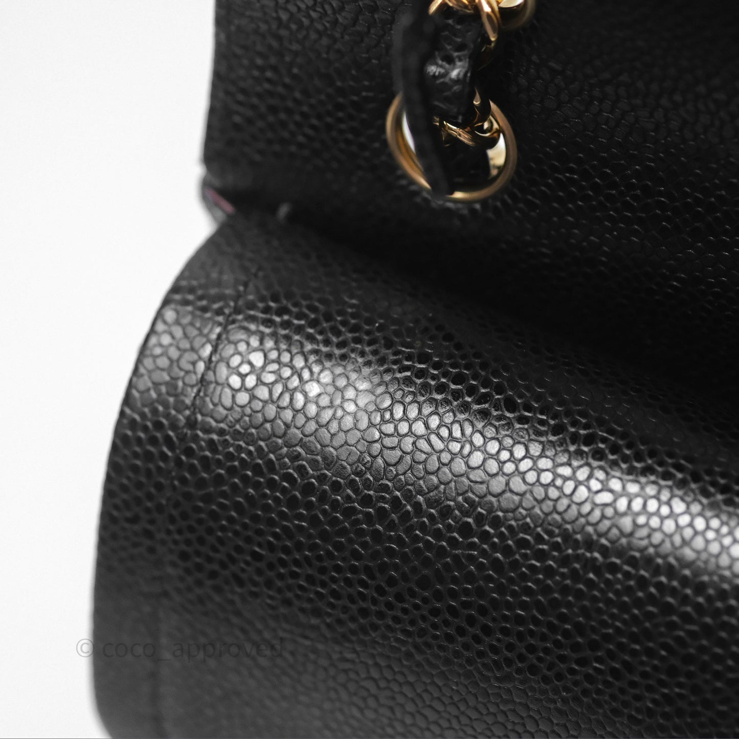 Chanel Classic M/L Medium Flap Quilted Black Caviar Gold Hardware