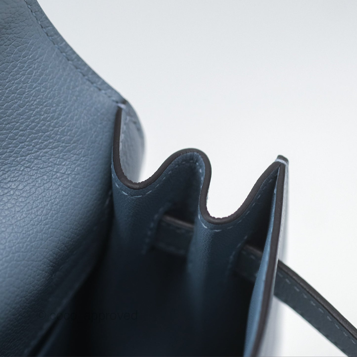 Hermès Kelly Danse II Bag Blue Lin J7 Evercolor Gold Hardware
