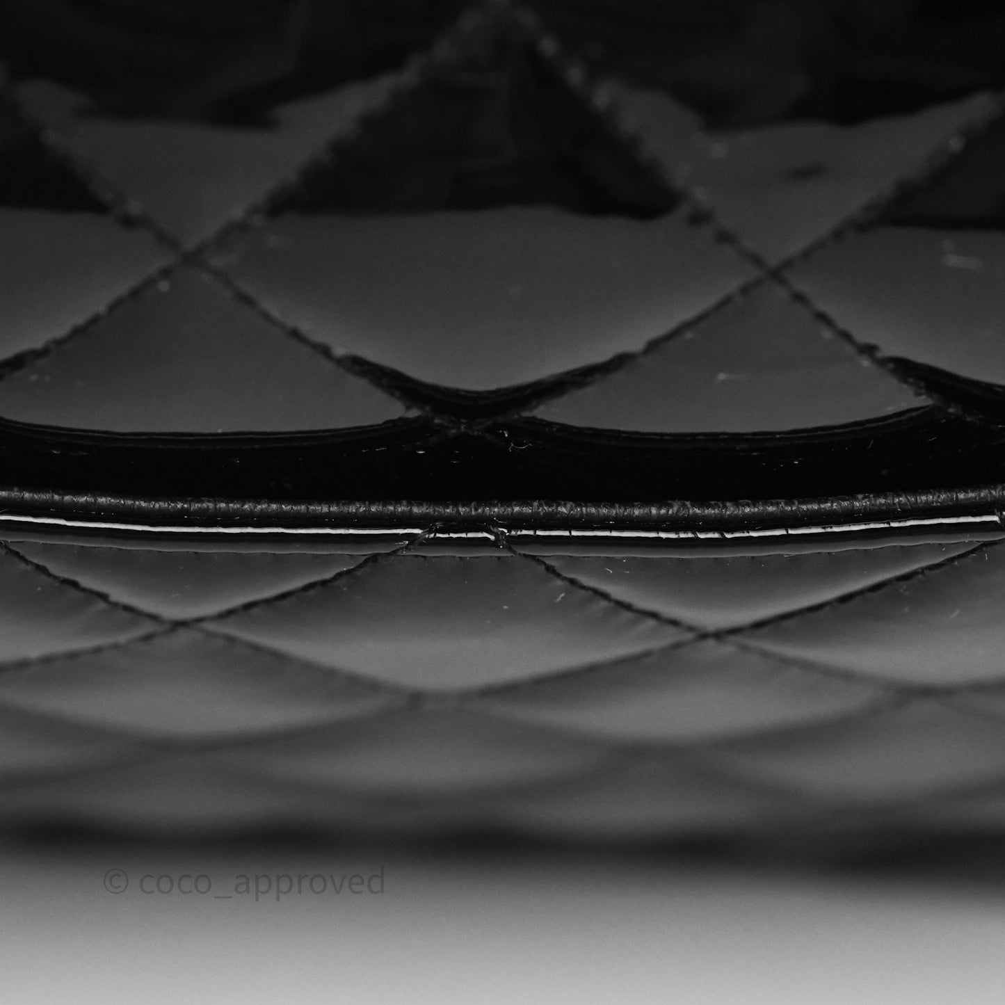 Chanel Jumbo Double Flap Black Patent Silver Hardware⁣⁣