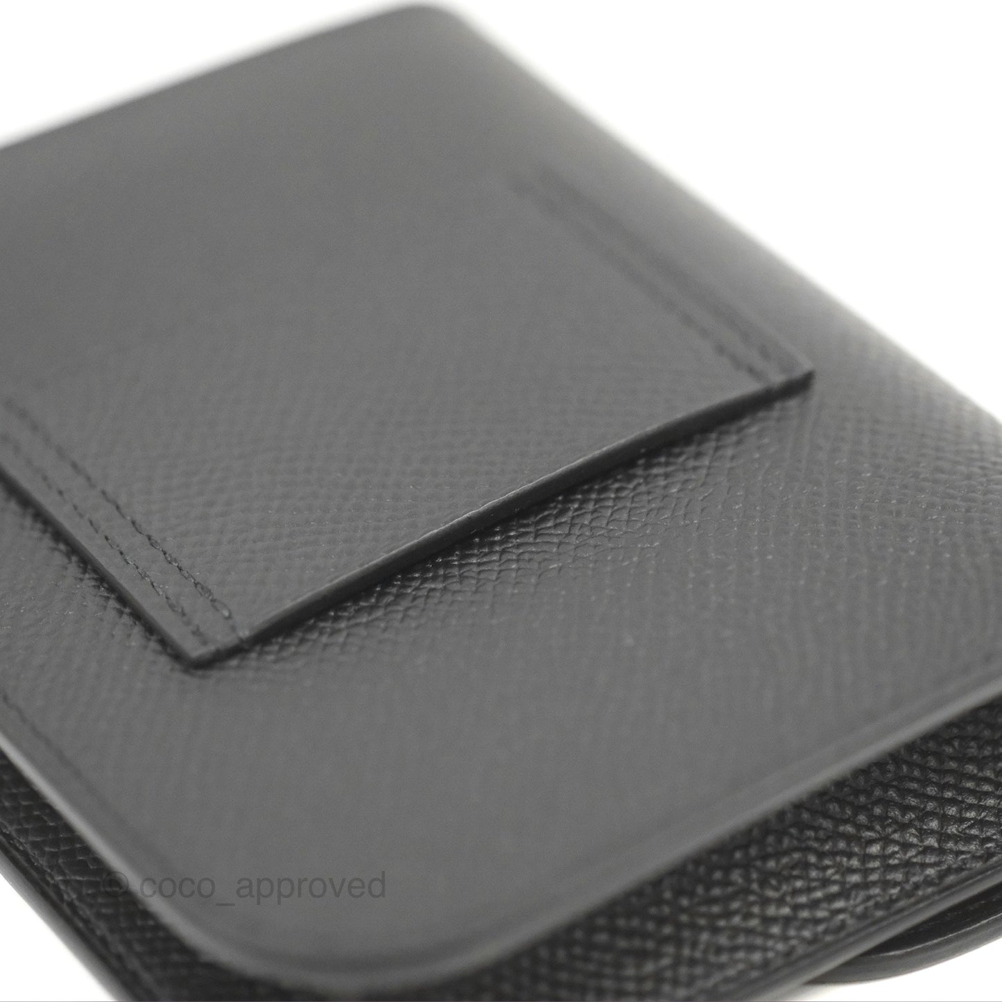 Hermès Constance Slim Wallet Black Epsom Rose Gold Hardware