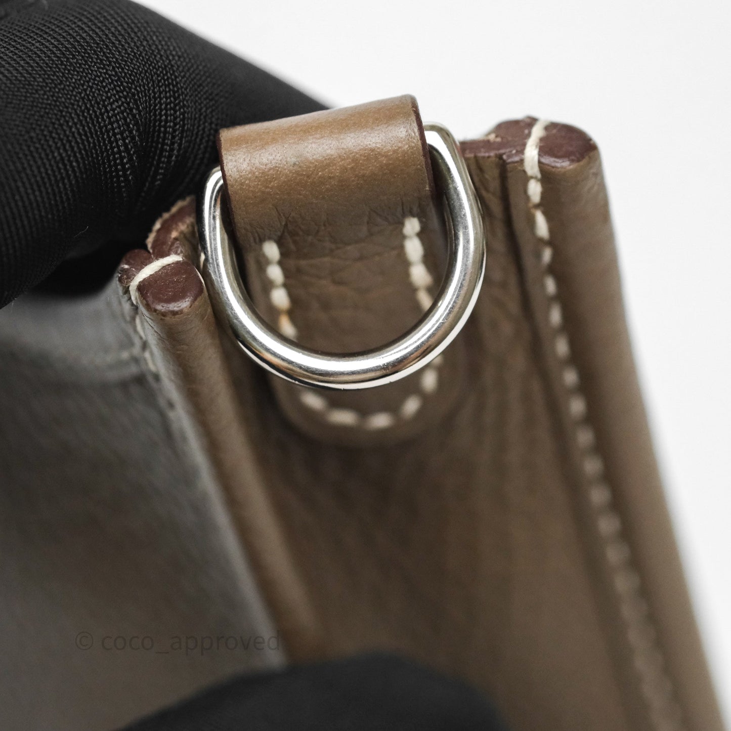 Hermès Mini Evelyne 16 Etoupe 18 Clemence Palladium Hardware