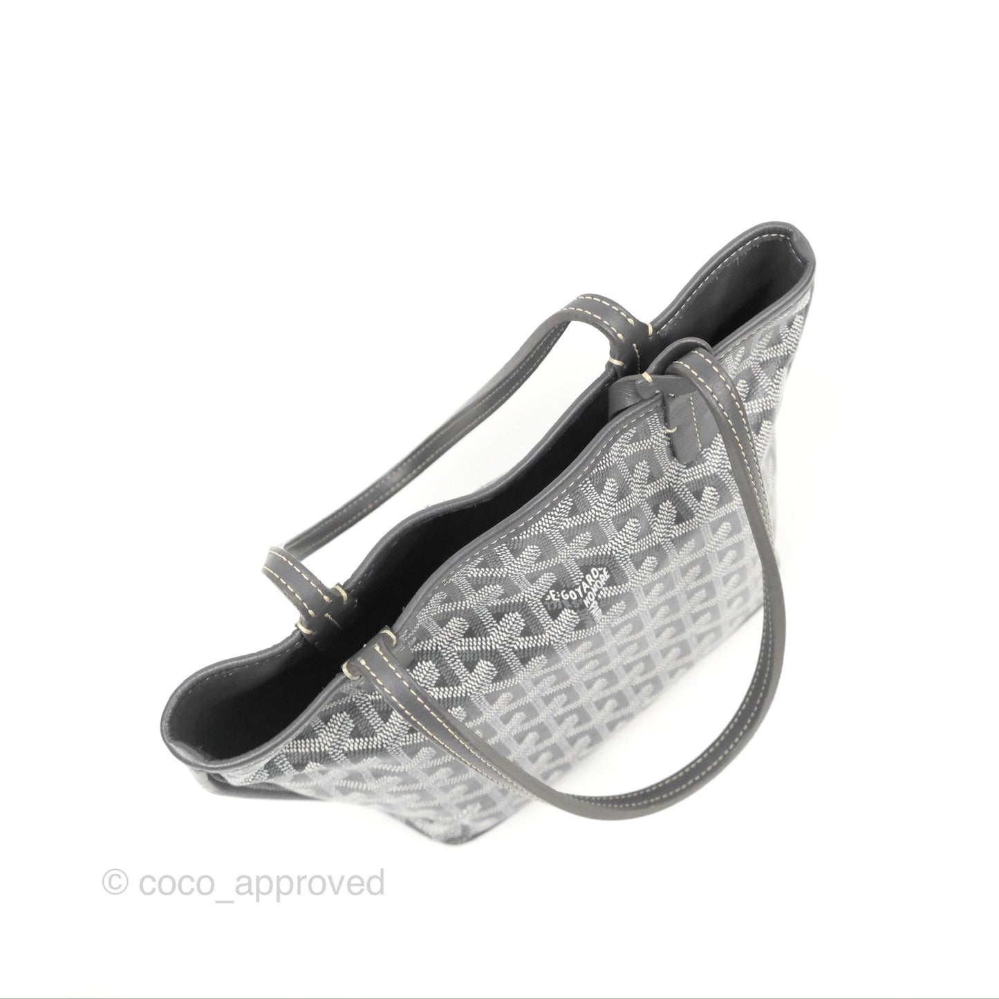 Goyard Anjou Mini Bag Goyardine Canvas Grey