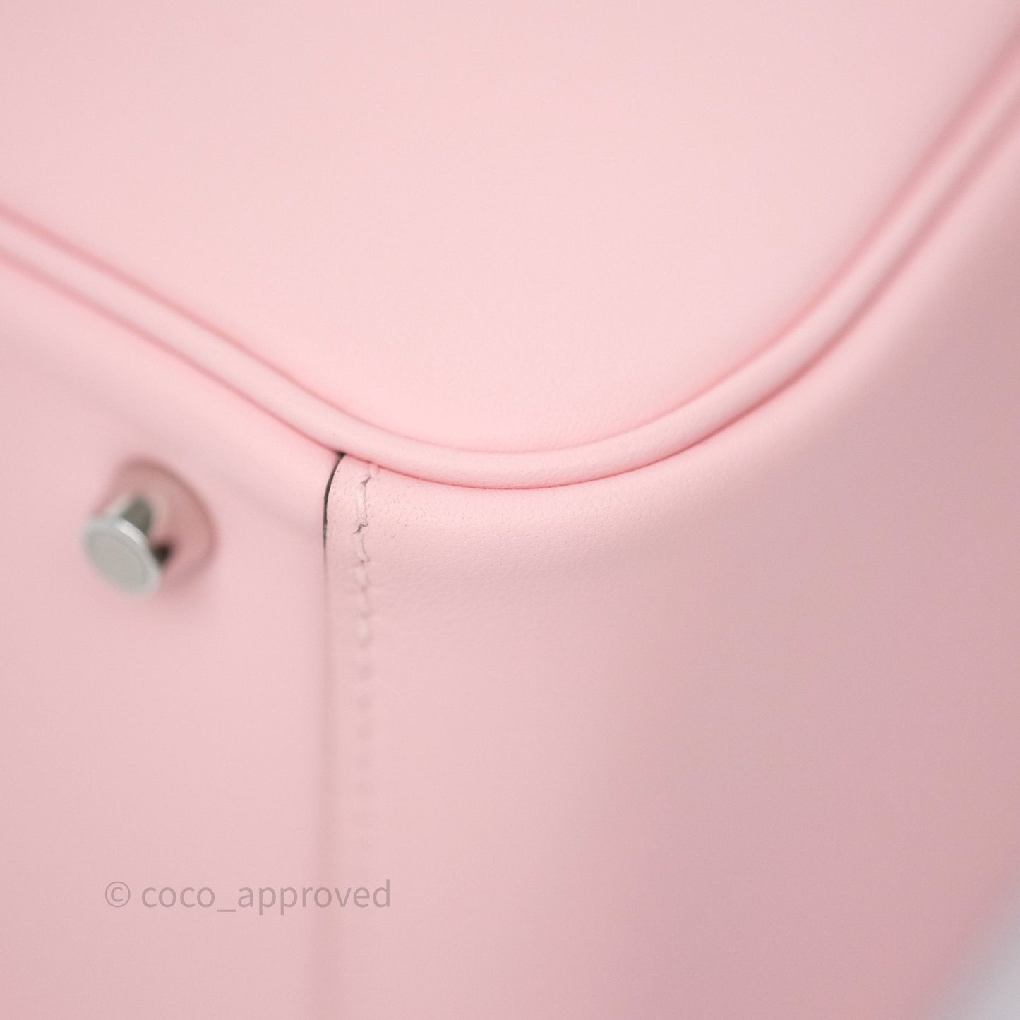Hermès Mini Lindy II 20 Rose Sakura 3Q Swift Palladium Hardware