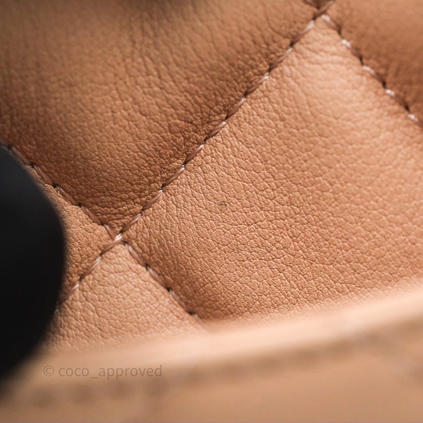 Chanel Messenger Bag Beige Pink Calfskin Aged Gold Hardware