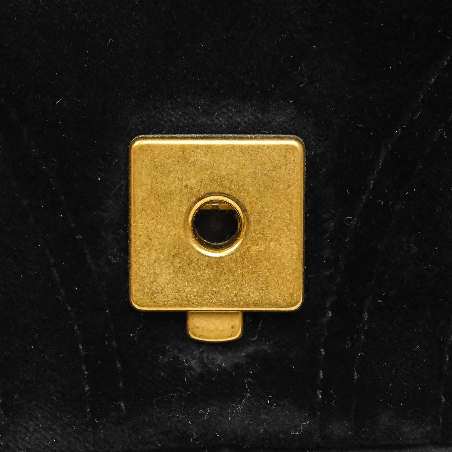 Gucci Mini Marmont Velvet Black Aged Gold Hardware