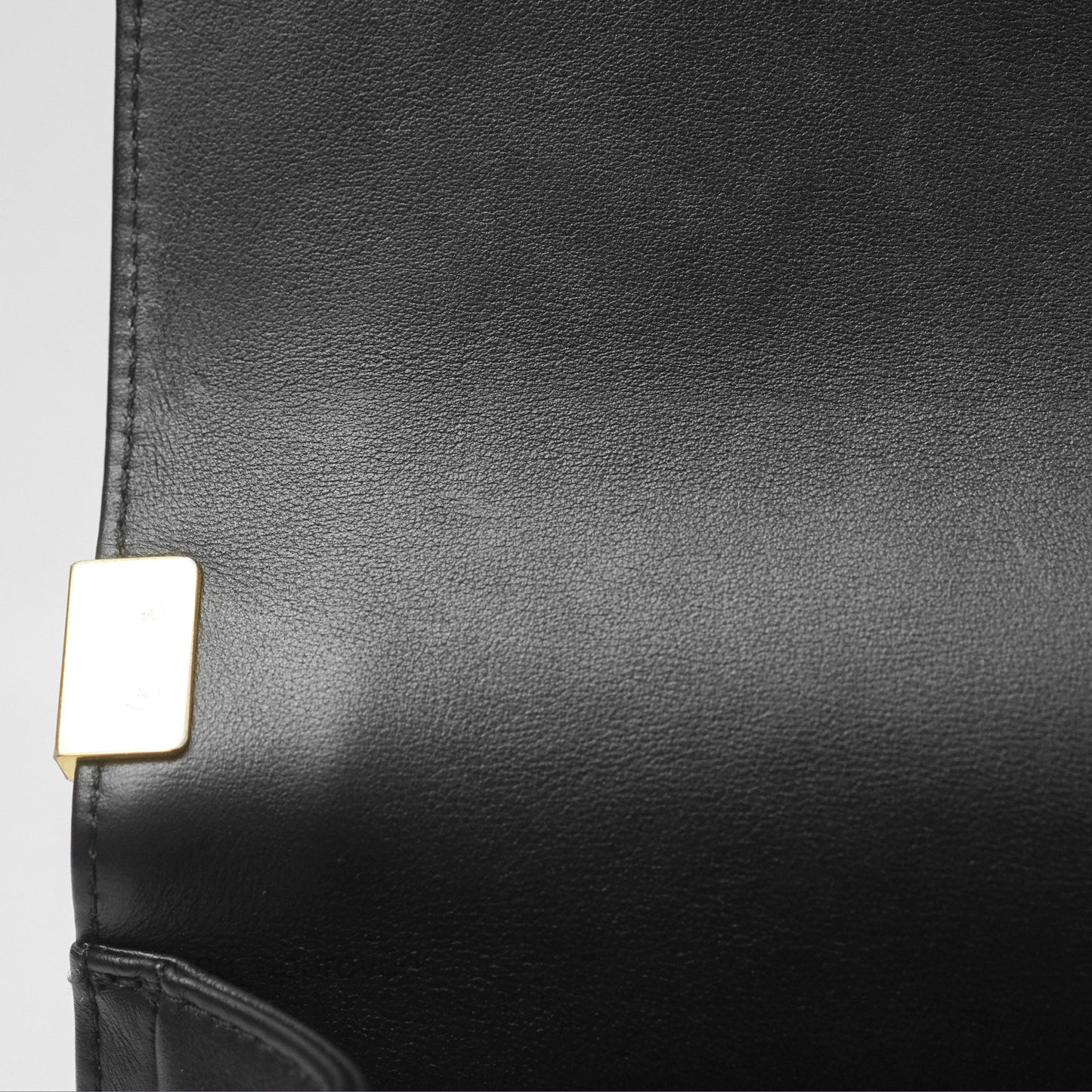 Chanel Small Boy Quilted Black Calfskin Aged Gold Hardware