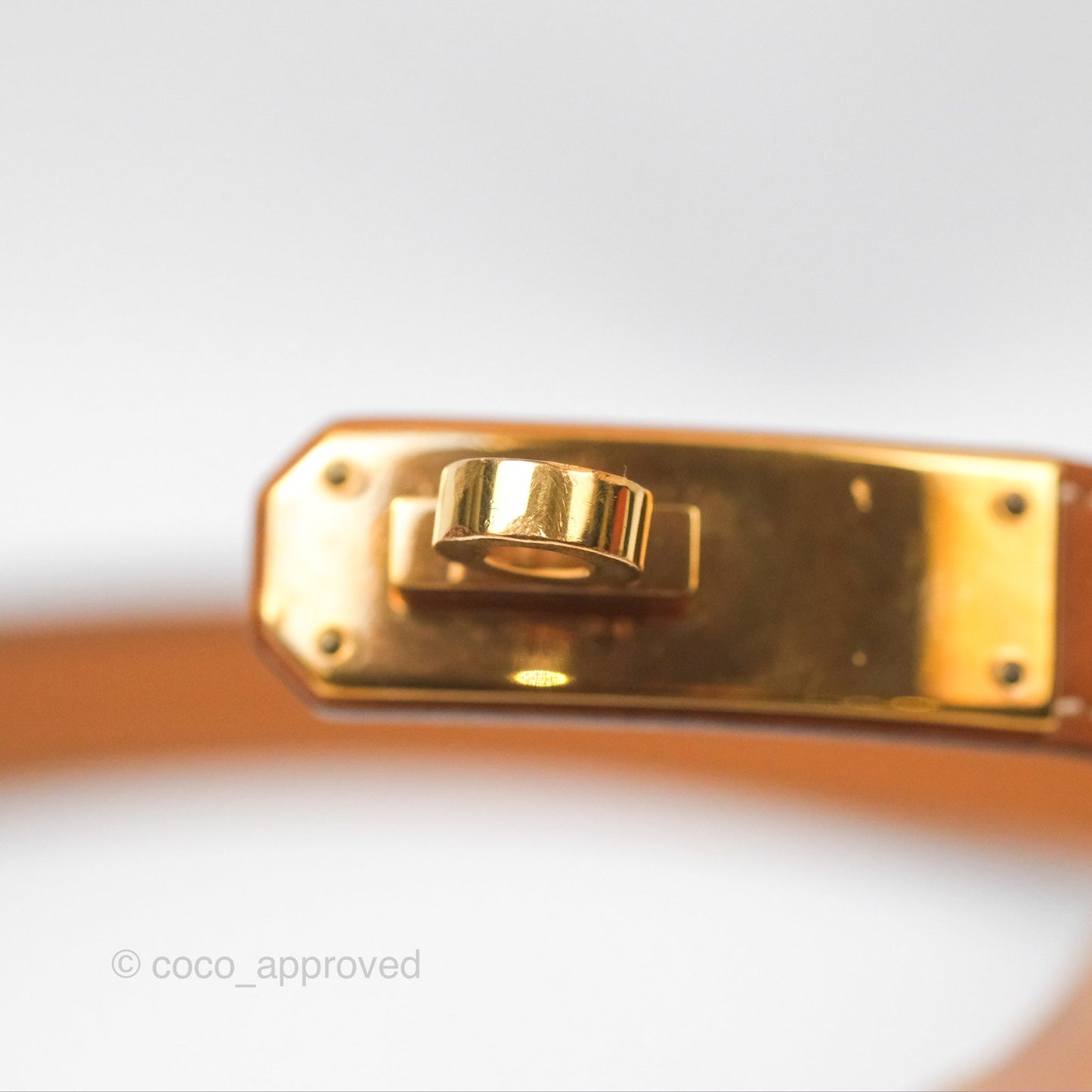Hermès Kelly Buckle Belt Gold Epsom Gold Hardware