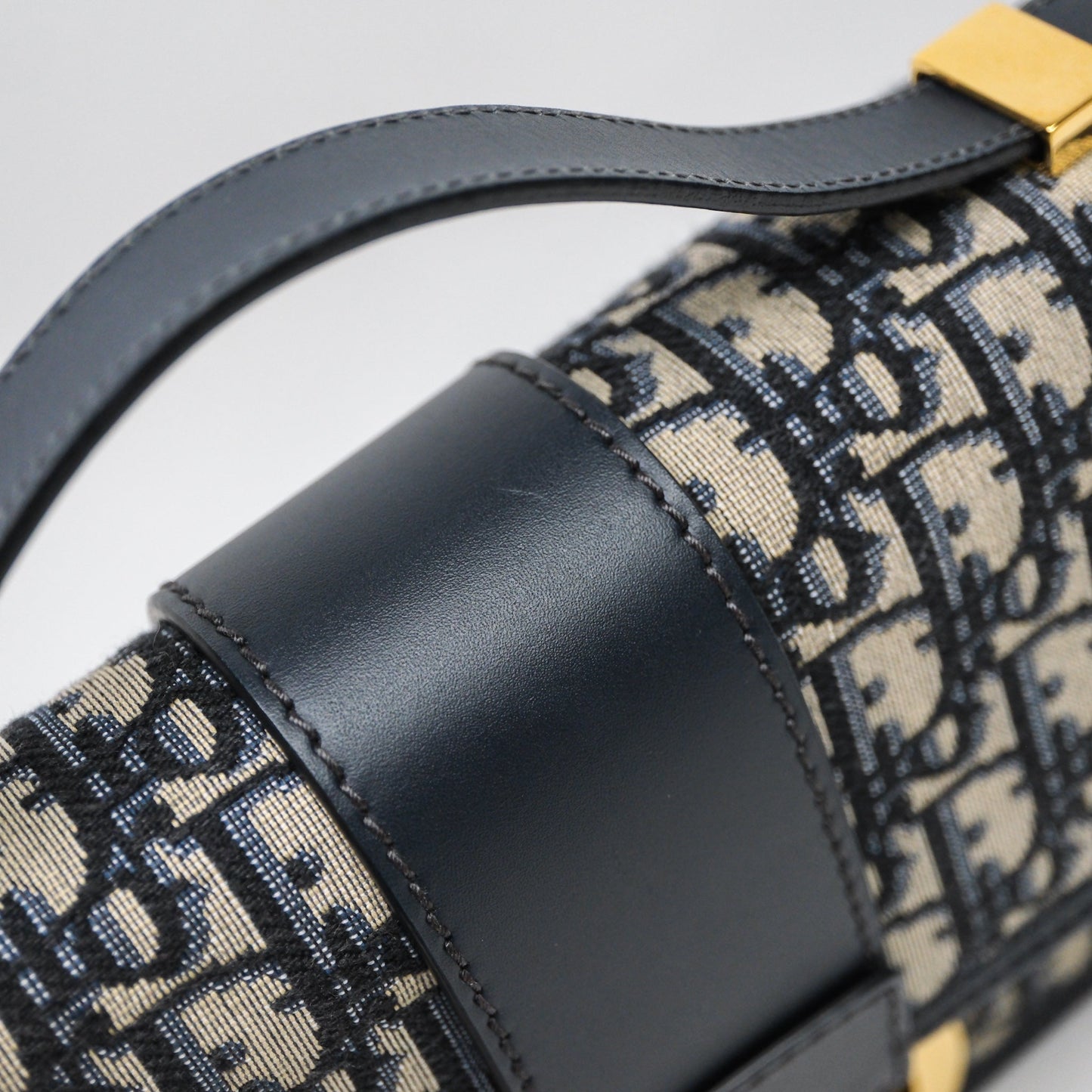 Christian Dior Small 30 Montaigne Bag Blue Dior Oblique Jacquard