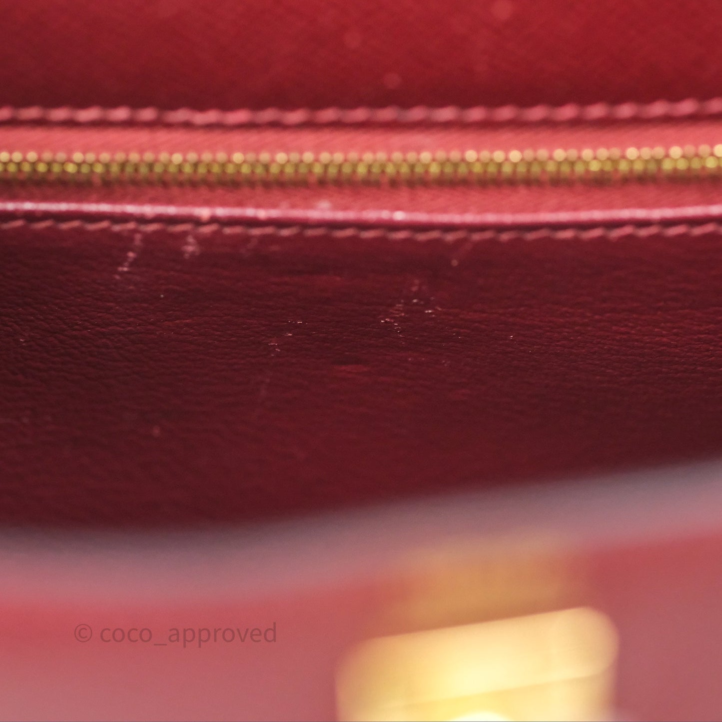 Hermès Sellier Kelly 25 Rouge H Epsom Gold Hardware