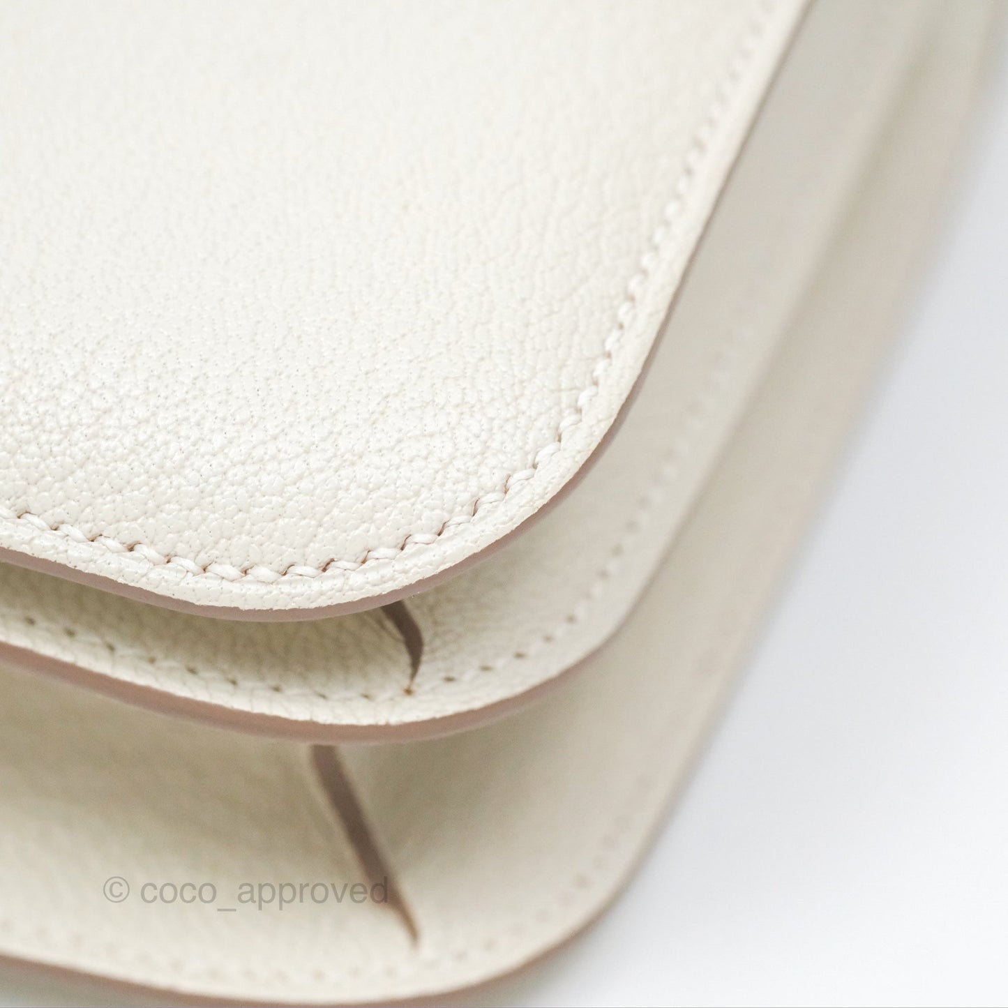 Hermès Constance Mini 18cm Mushroom Chevre Mysore Gold Hardware