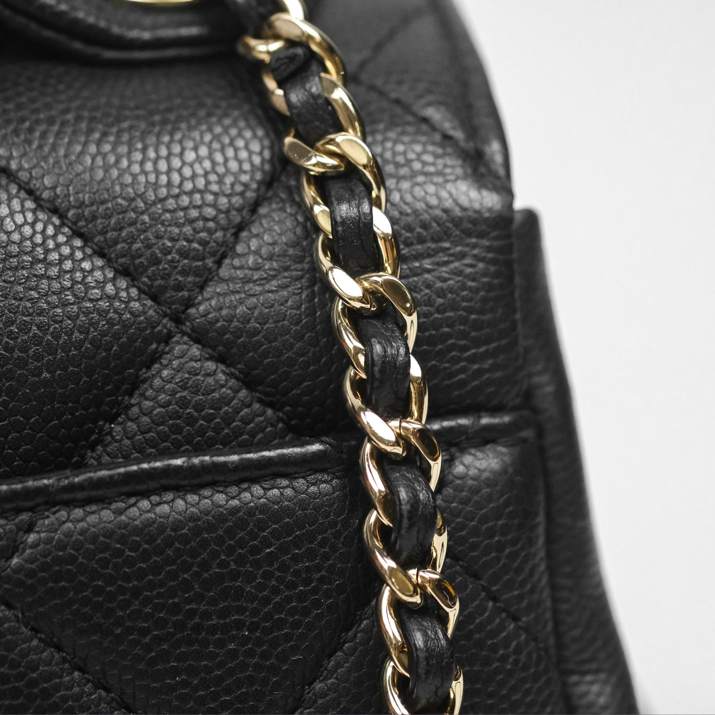 Chanel Quilted Small Business Affinity Flap Black Caviar Gold Hardware