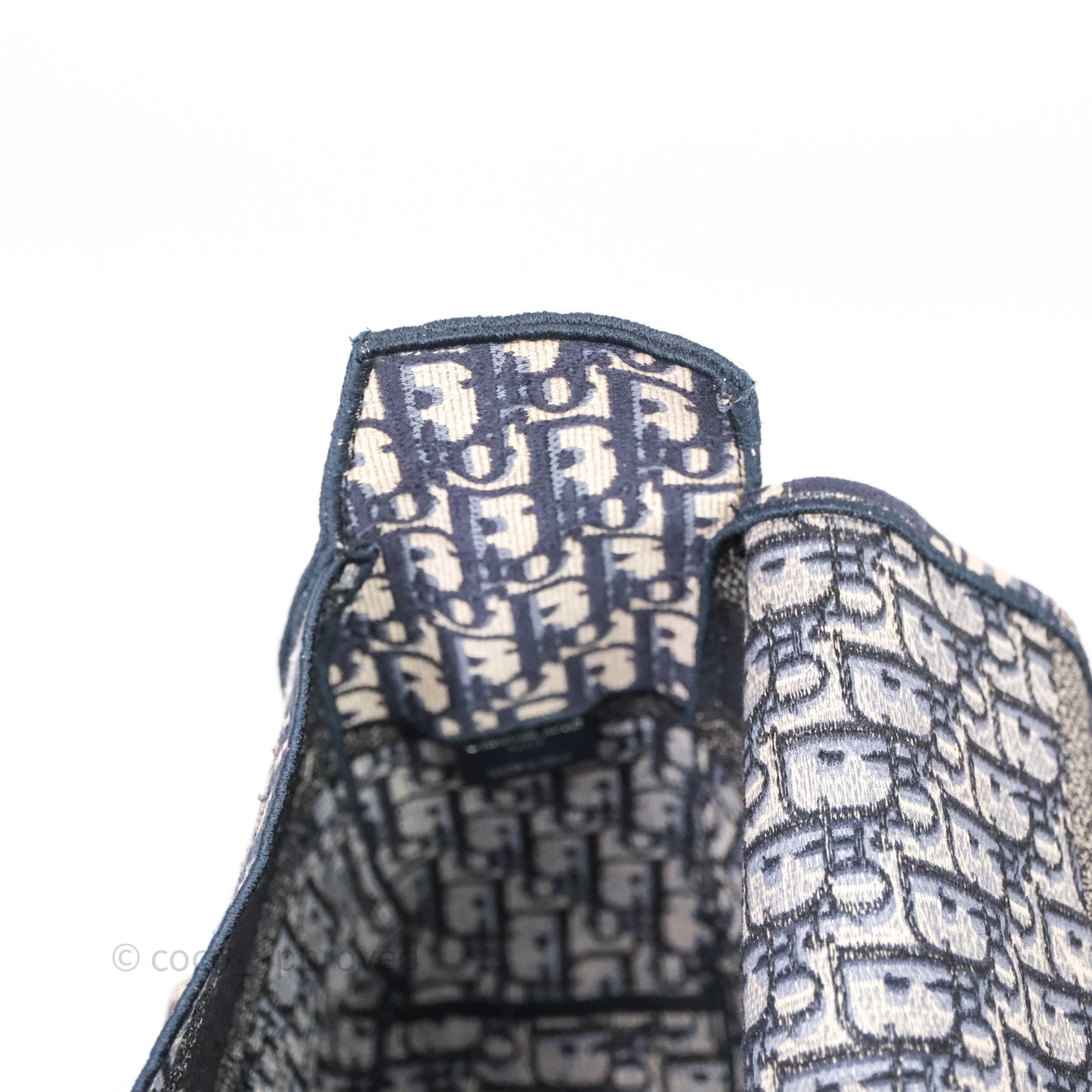 Christian Dior Medium DiorCamp Messenger Bag Oblique Embroidery Blue