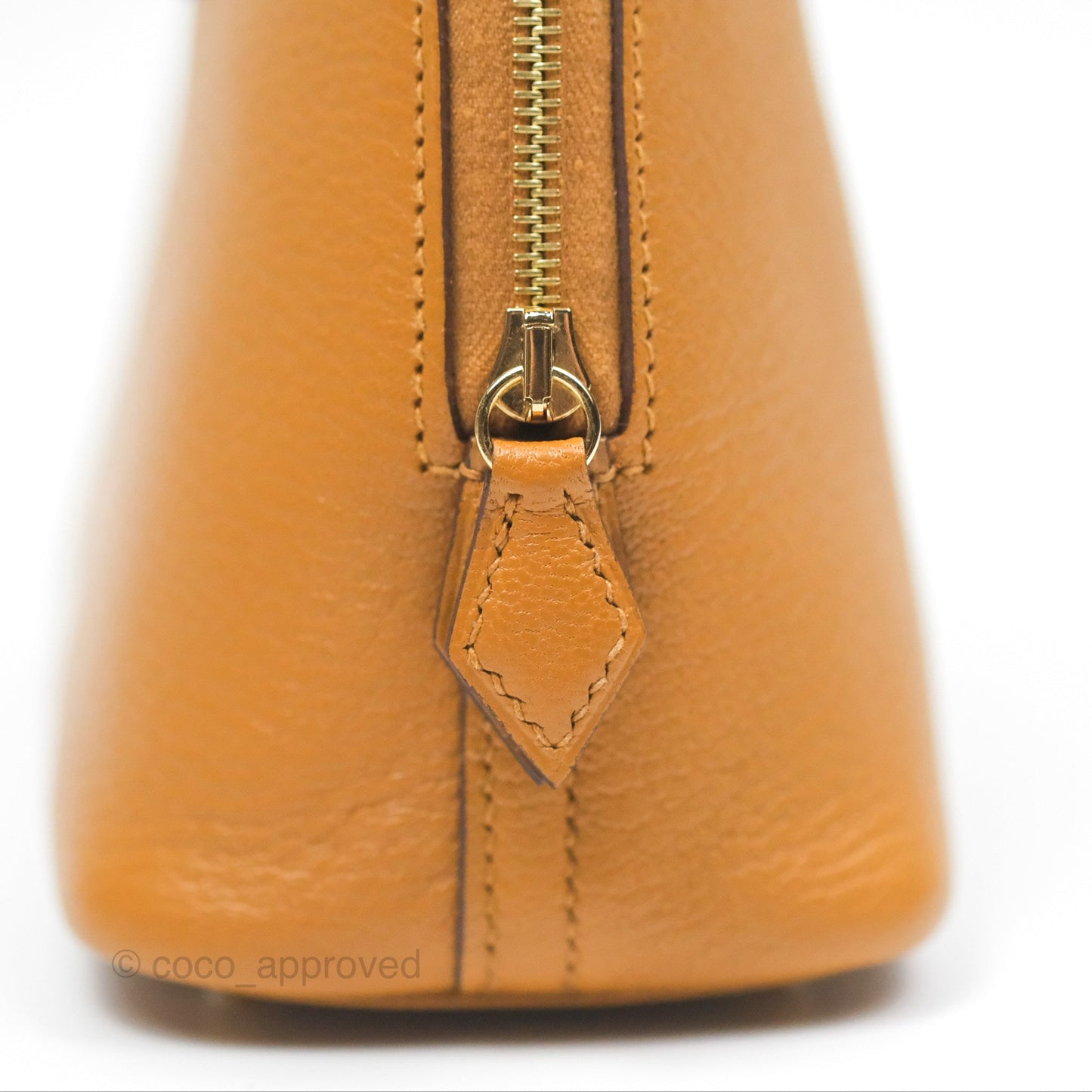 Hermès Bolide Mini 1923 Caramel Chevre Mysore Strap Ficelle/Black Gold Hardware